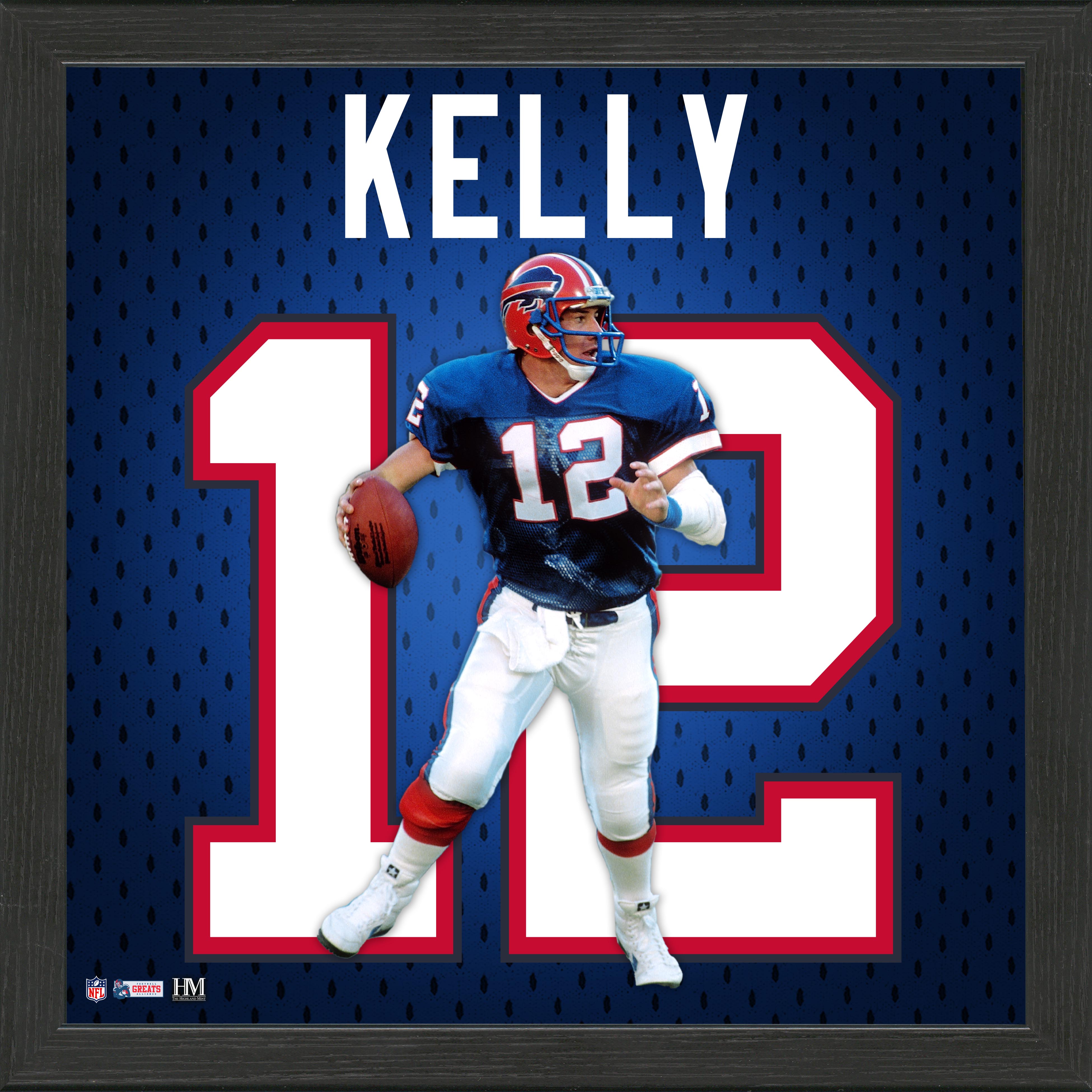 Jim Kelly Jersey Impact Frame