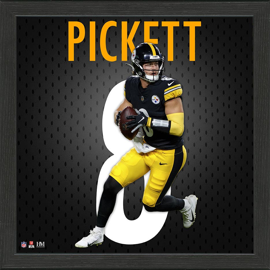Kenny Pickett White Steelers Shirt Kenny Pickett Steelers Impact Jersey Frame