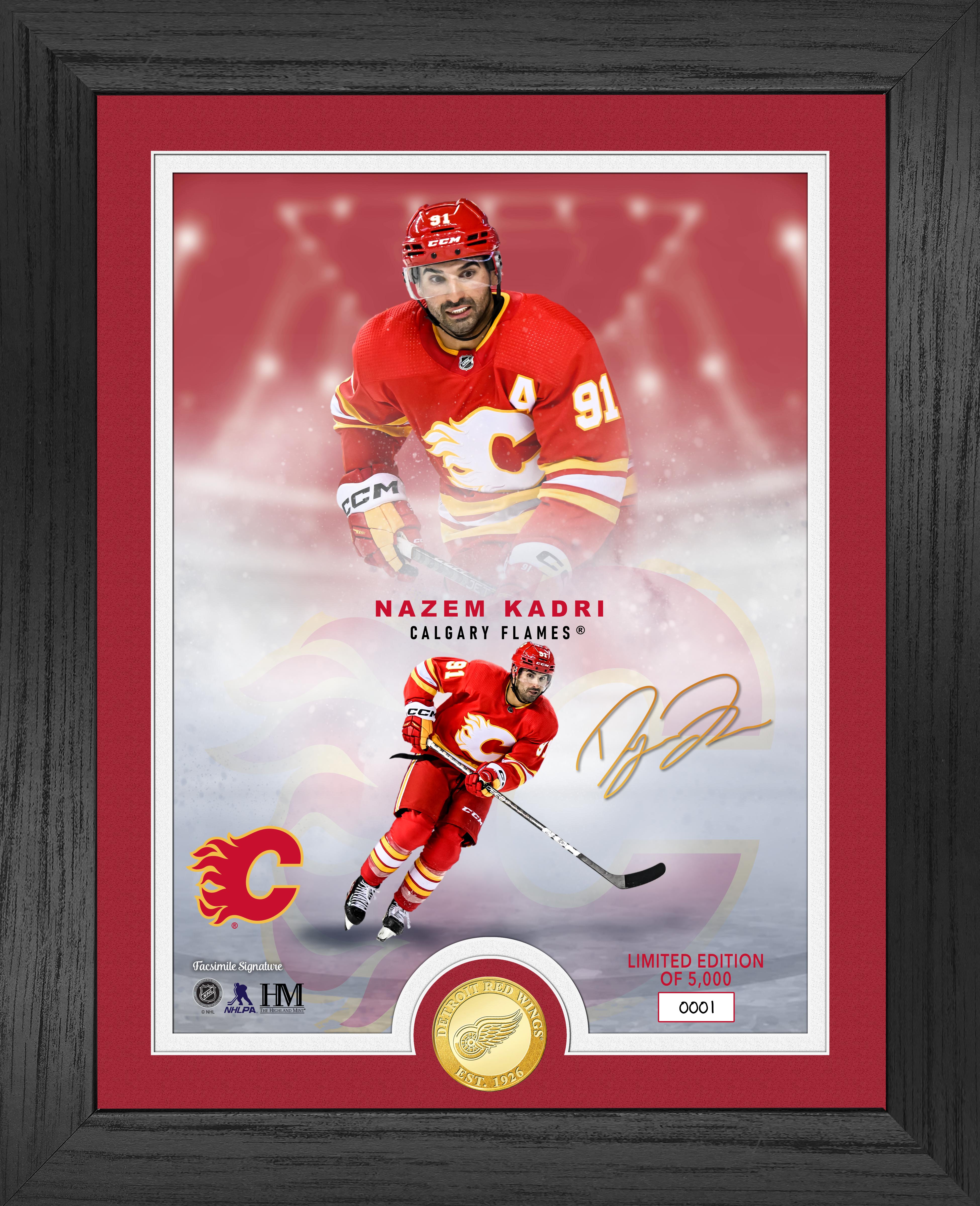 Calgary Flames Nasem Kadri Legends Bronze Coin Photo Mint
