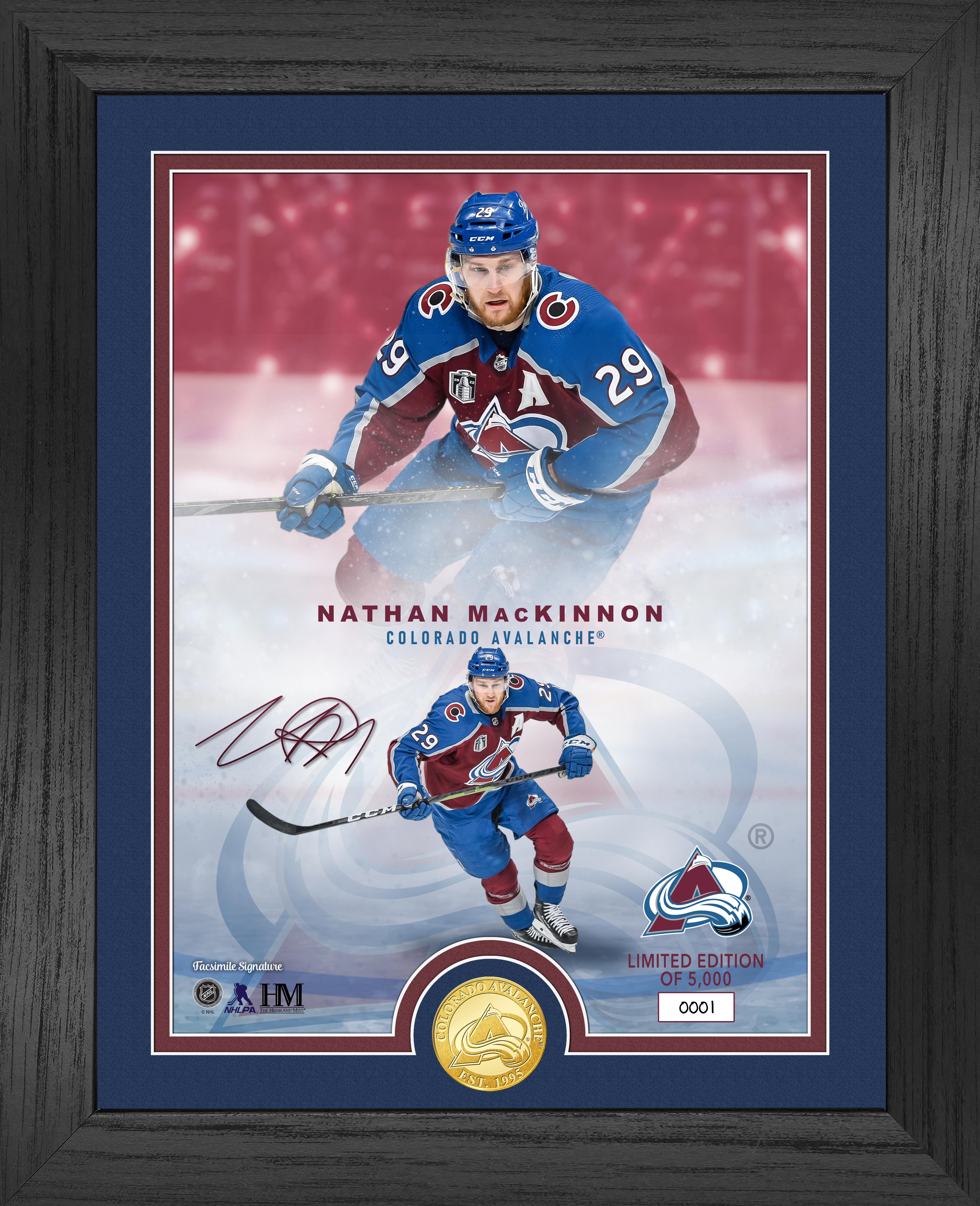 Colorado Avalanche Nathan MacKinnon Legends Bronze Coin Photo Mint