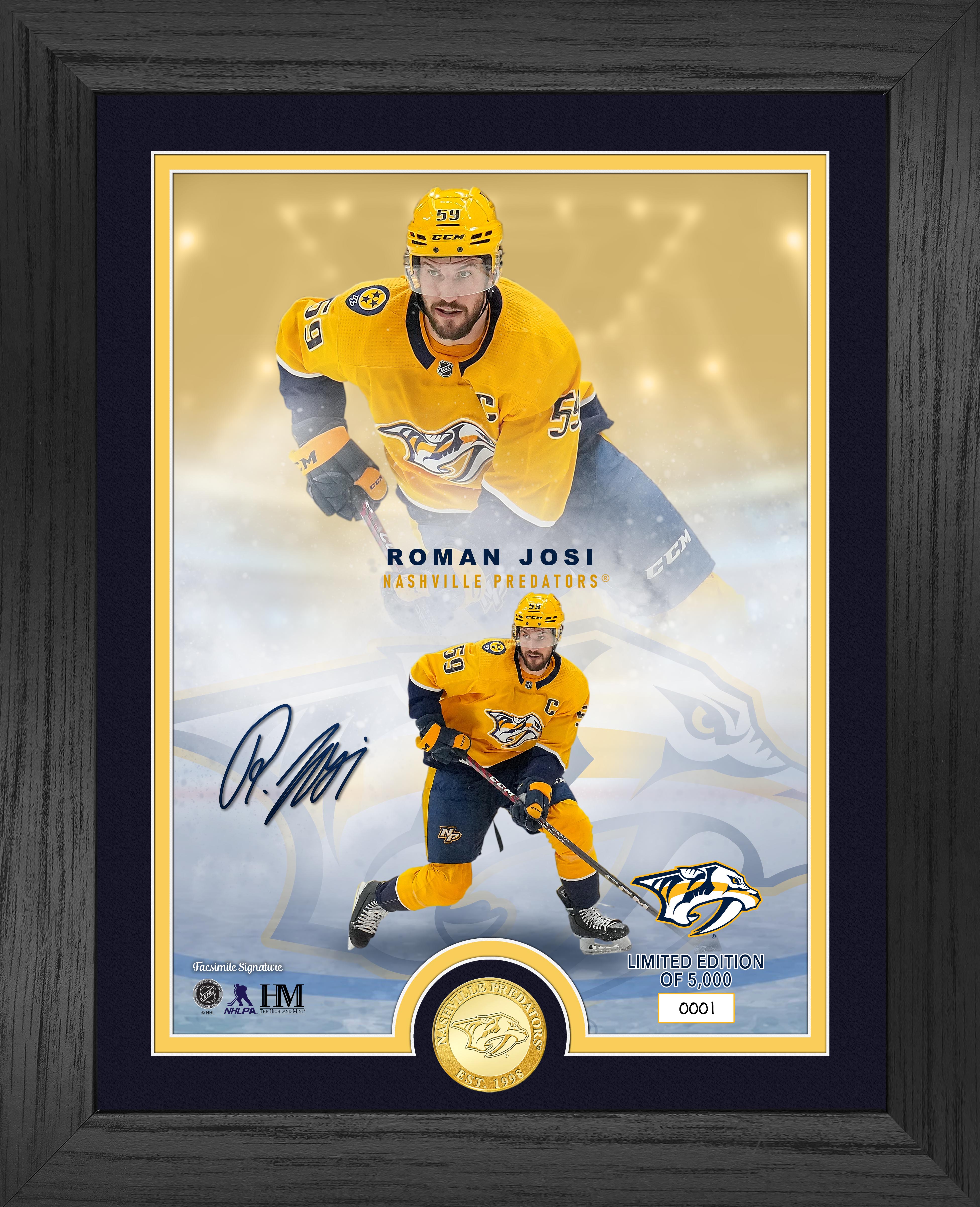 Nashville Predators Roman Josi Legends Bronze Coin Photo Mint