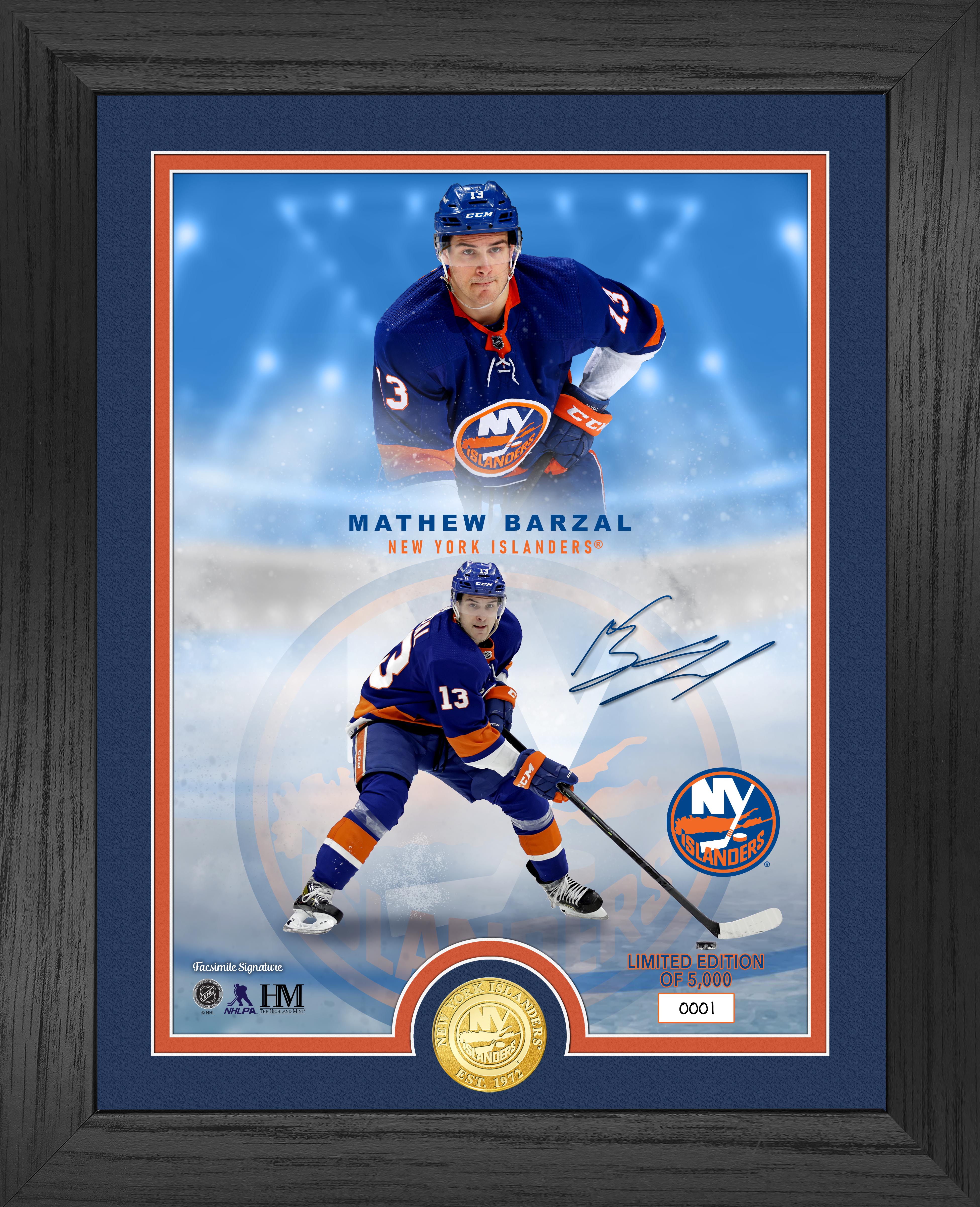 New York Islanders Matthew Barzal Legends Bronze Coin Photo Mint