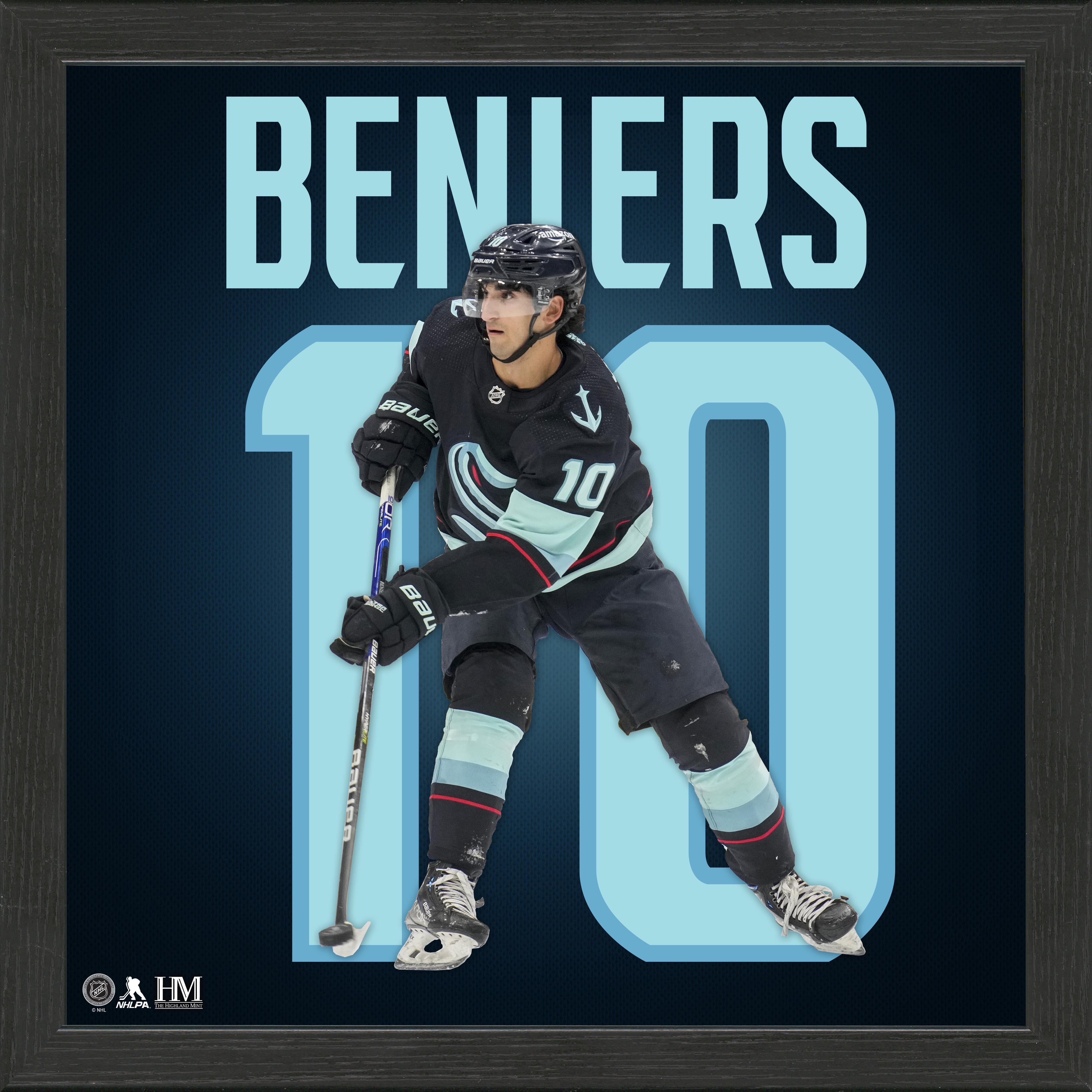 Matty Beniers Seattle Kraken IMPACT Jersey Frame