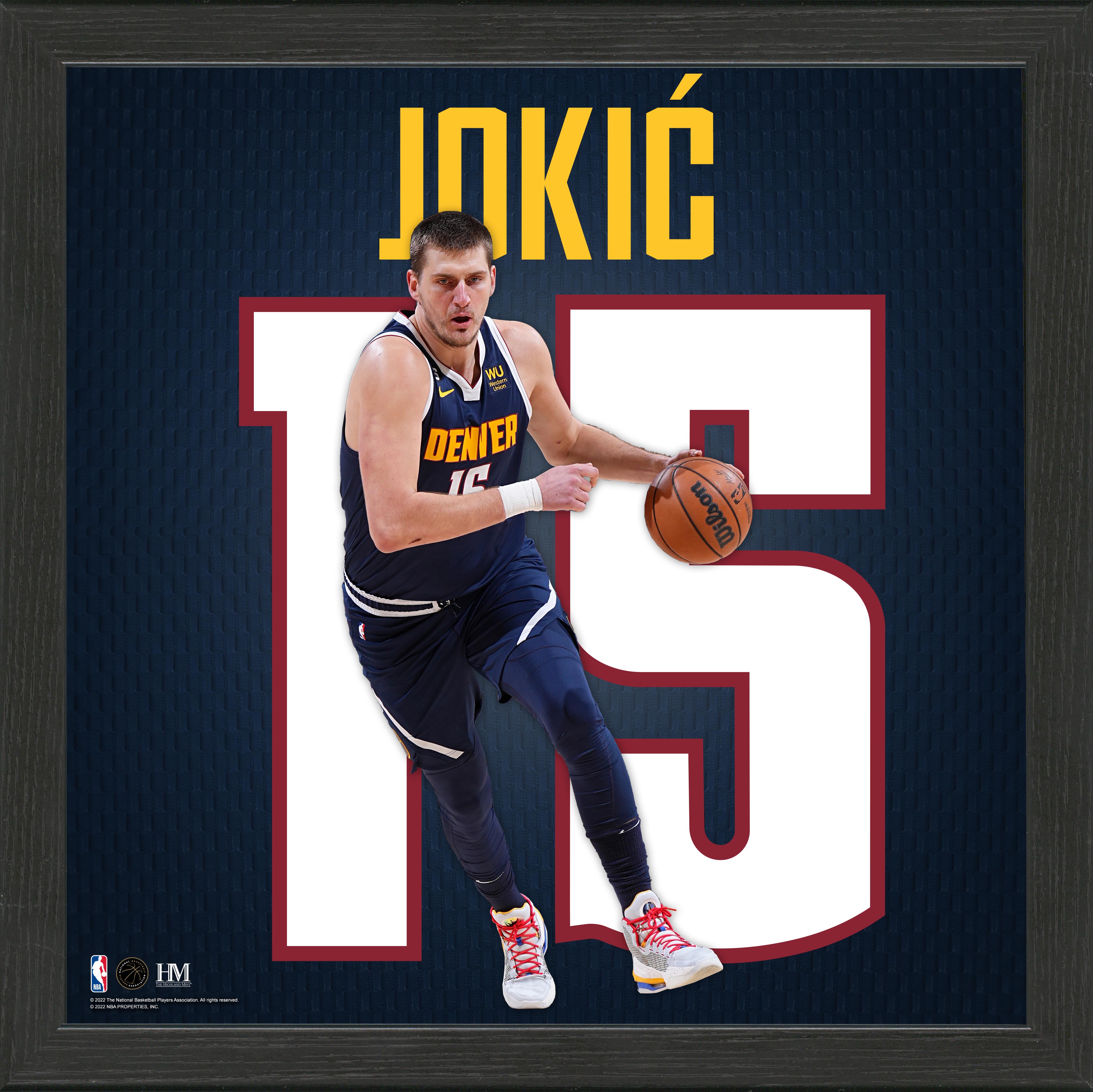 Nikola Jokic Impact Jersey Frame