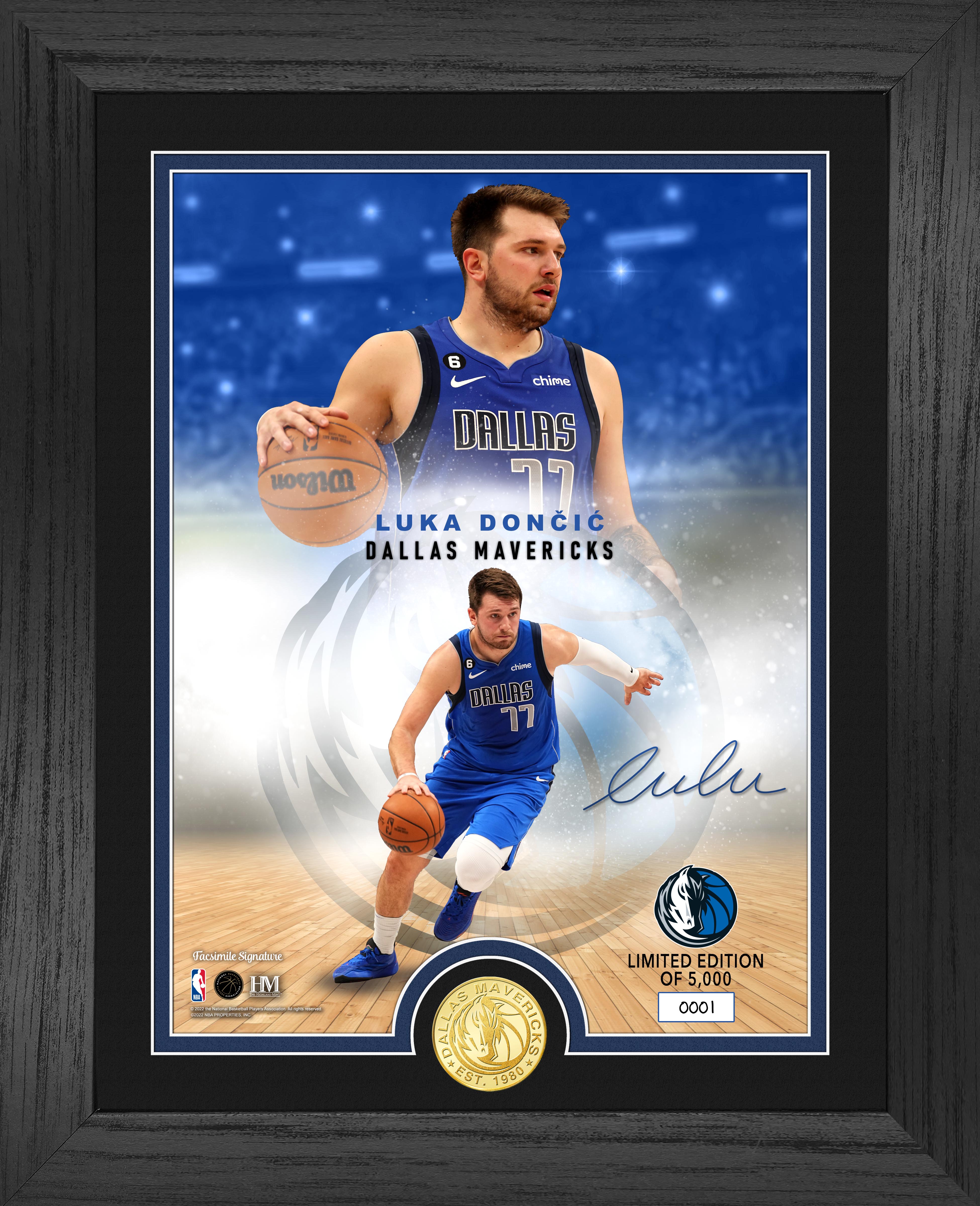 Luka Doncic Legends Bronze Coin Photo Mint