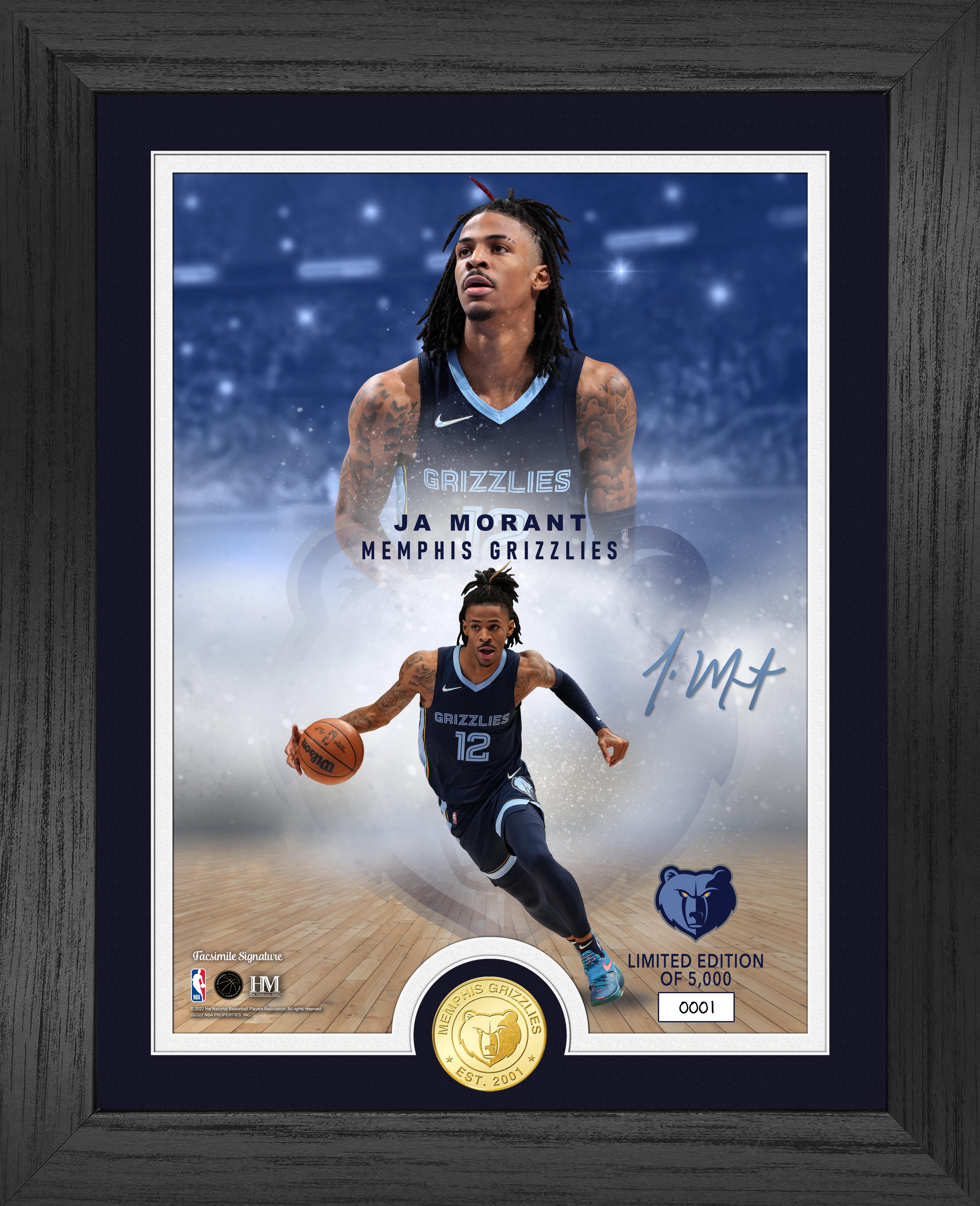 Ja Morant Legends Bronze Coin Photo Mint