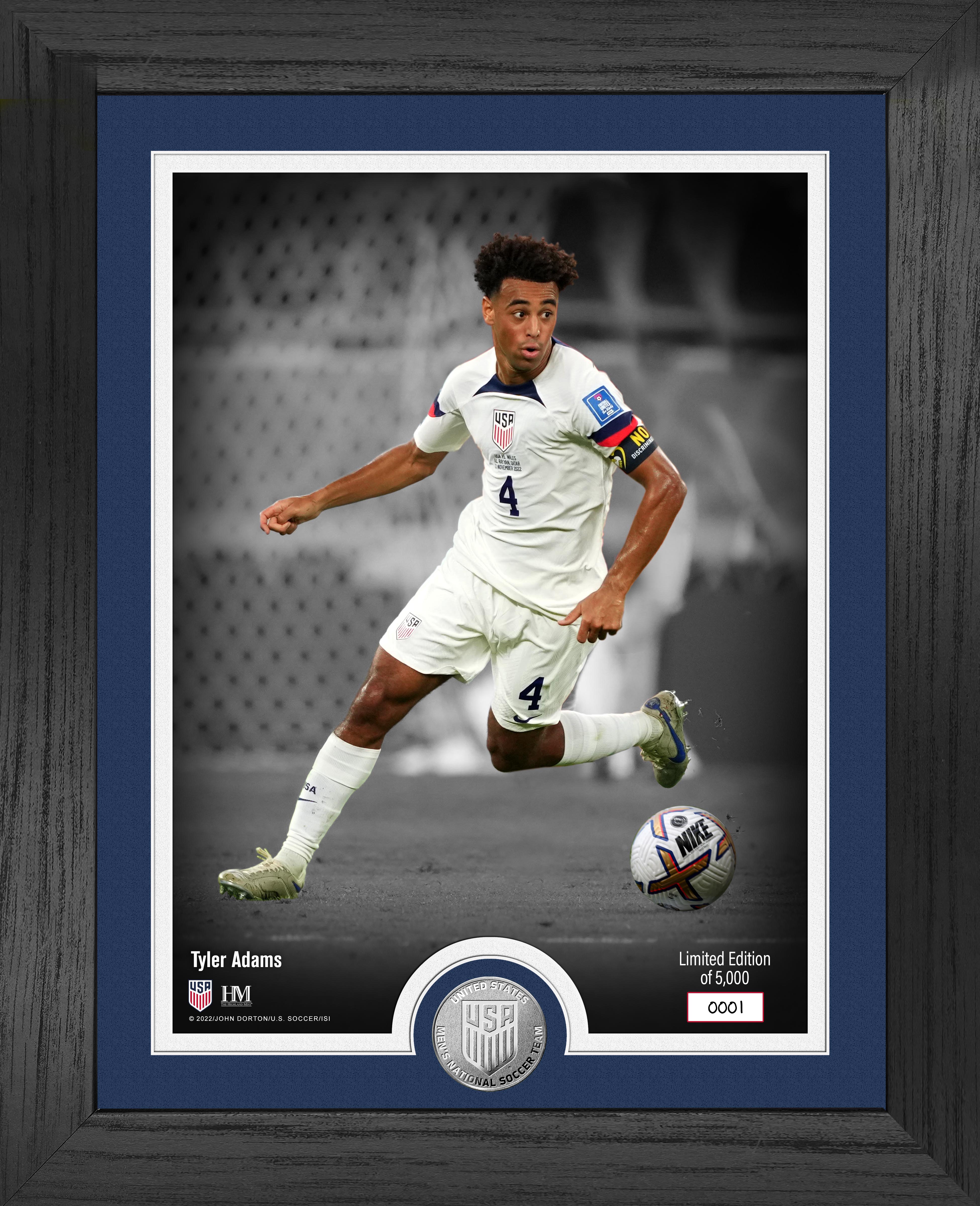 Tyler Adams USMT Silver Coin Photo Mint