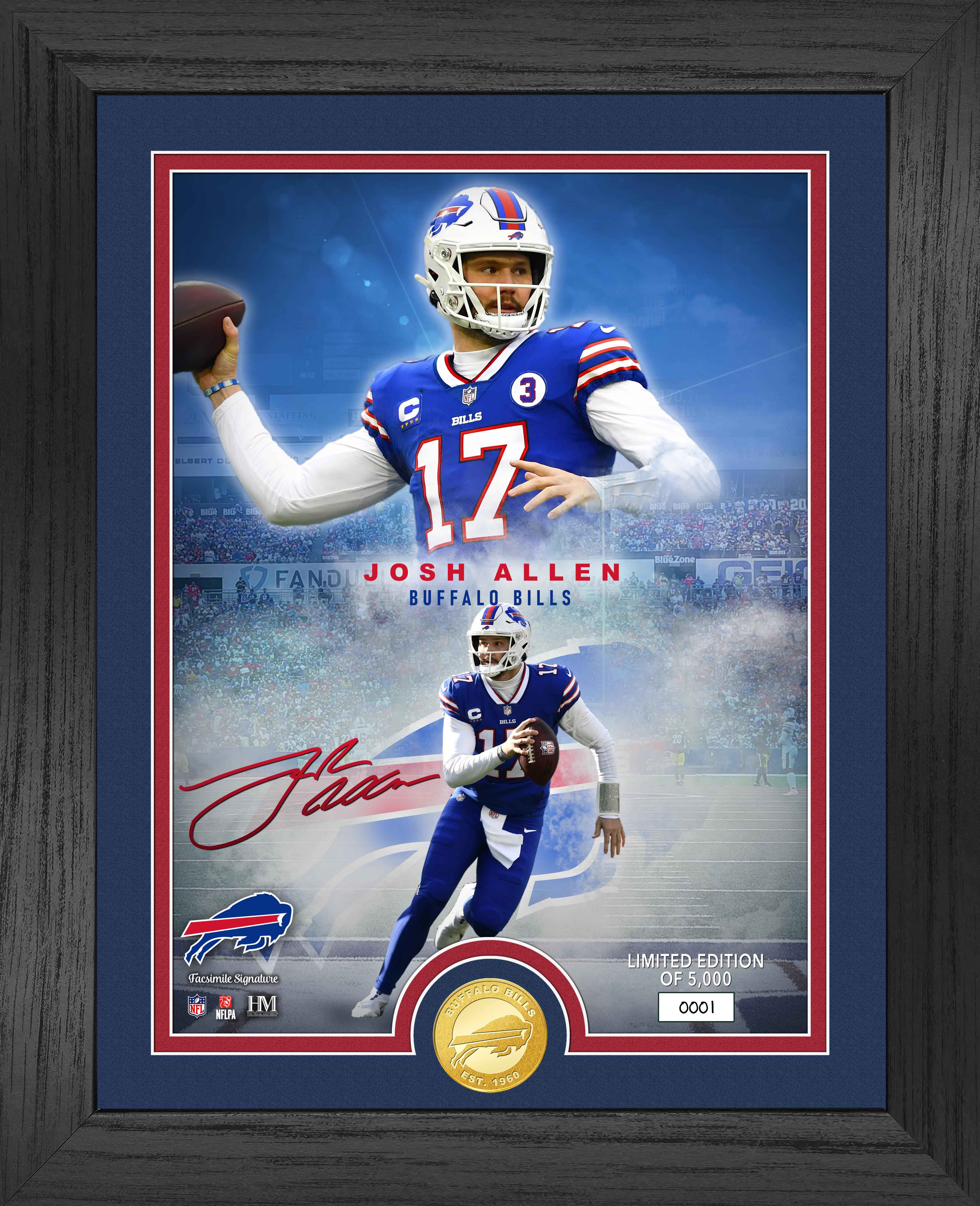 Josh Allen NFL Legends Bronze Coin Photo Mint