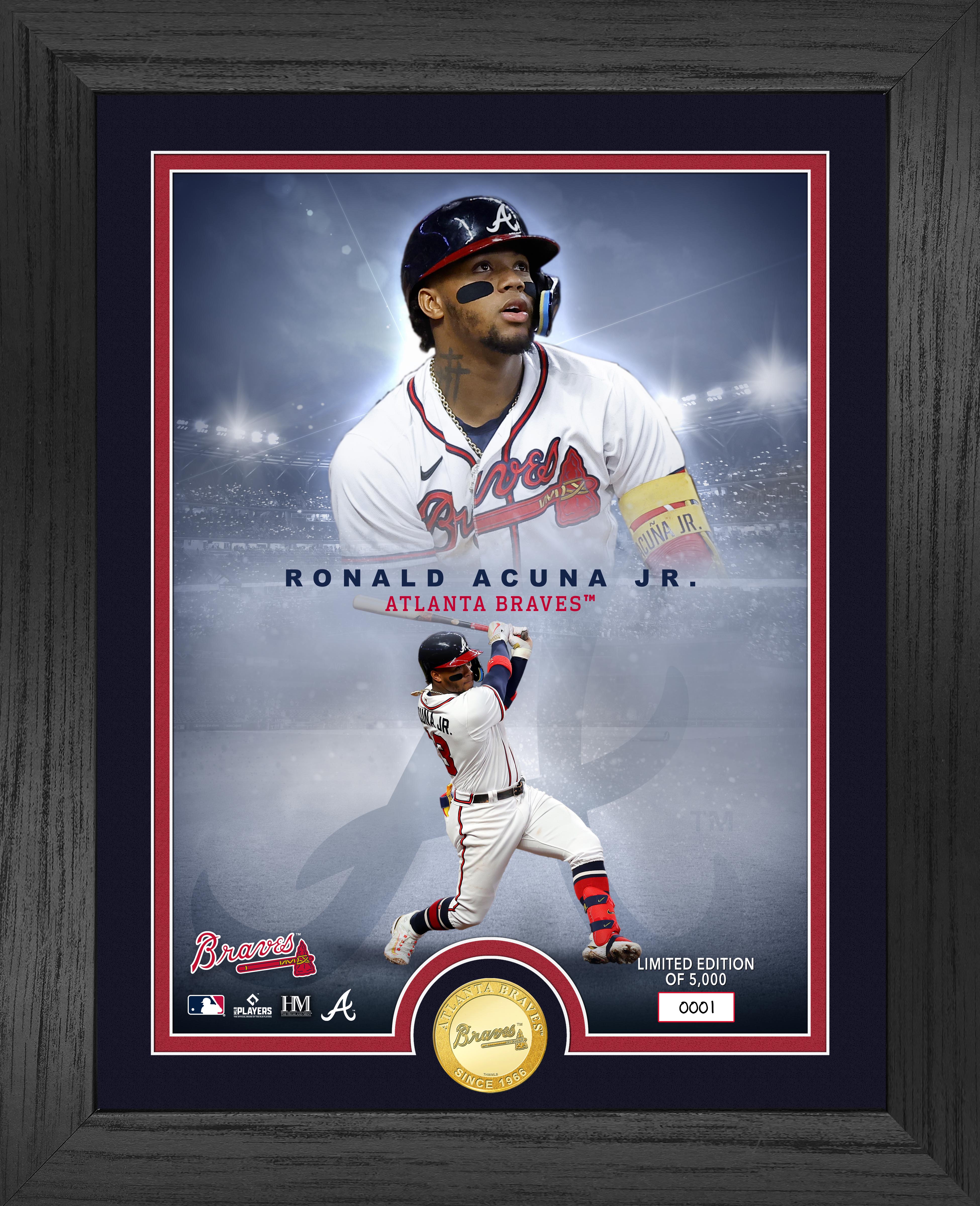 Ronald Acuna Braves Legends Bronze Coin Photo Mint