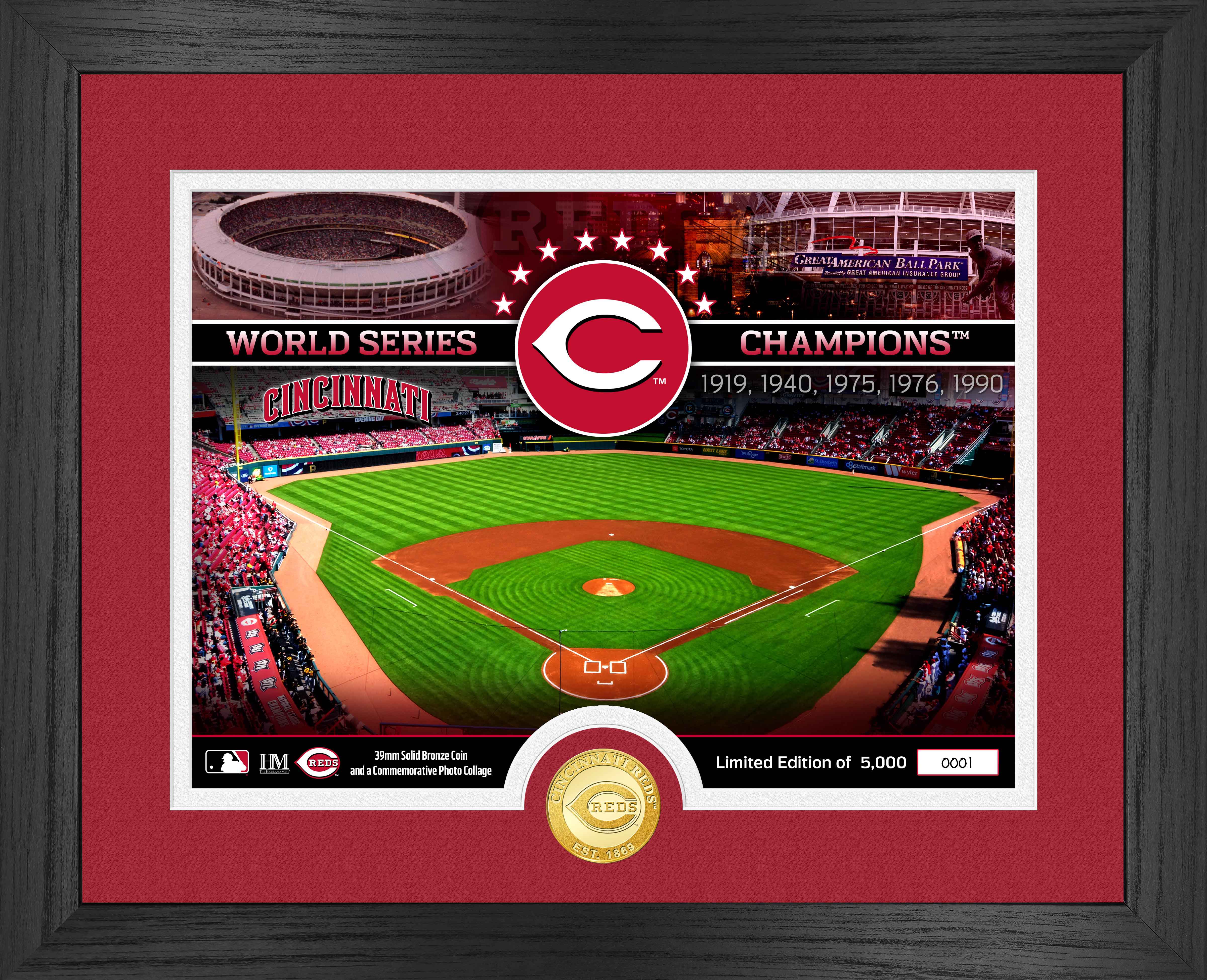 Cincinnati Reds Bronze Coin Stadium Photo Mint