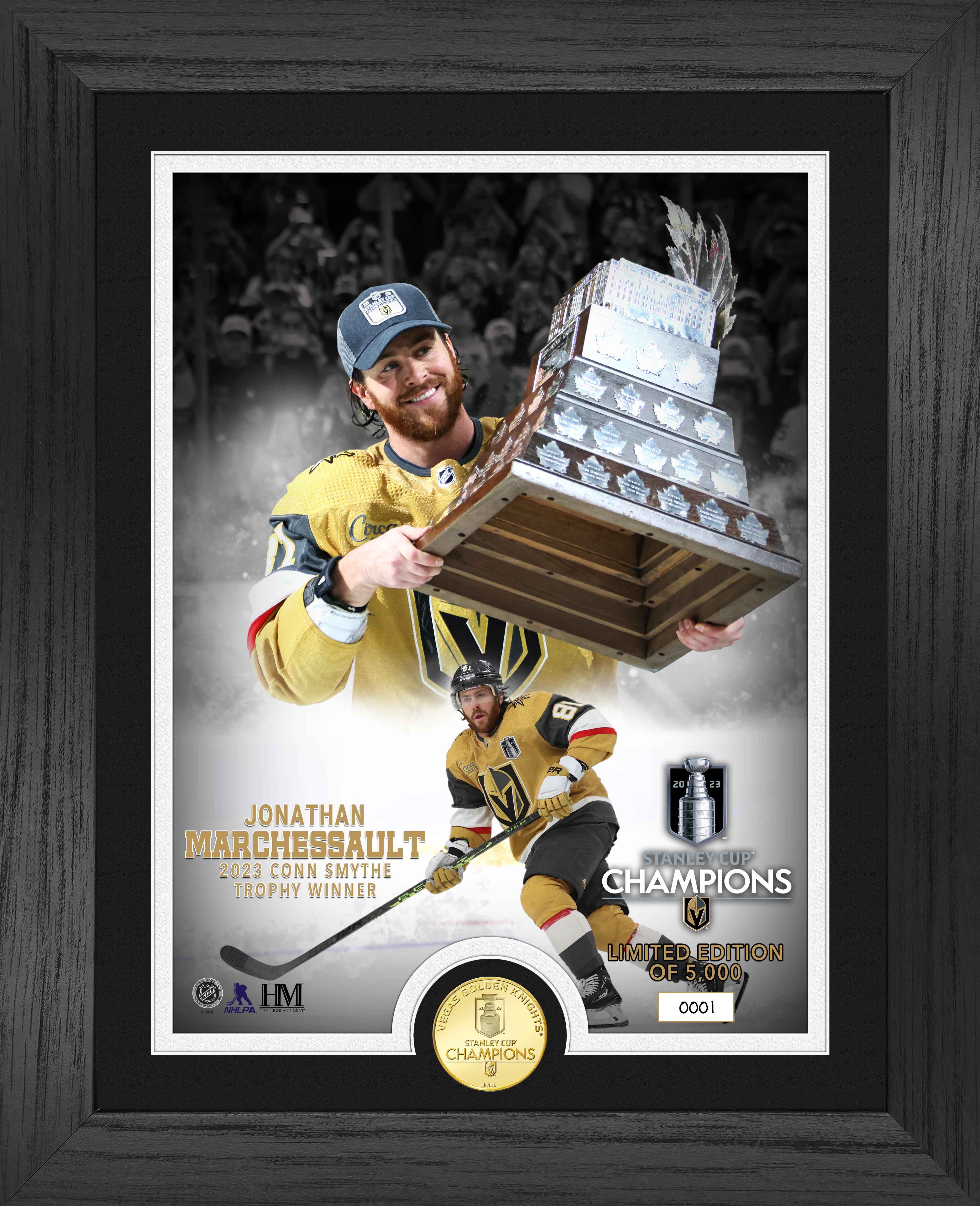 Vegas Golden Knights 2023 NHL Stanley Cup Conn Smythe MVP Trophy Winner Photo Mint