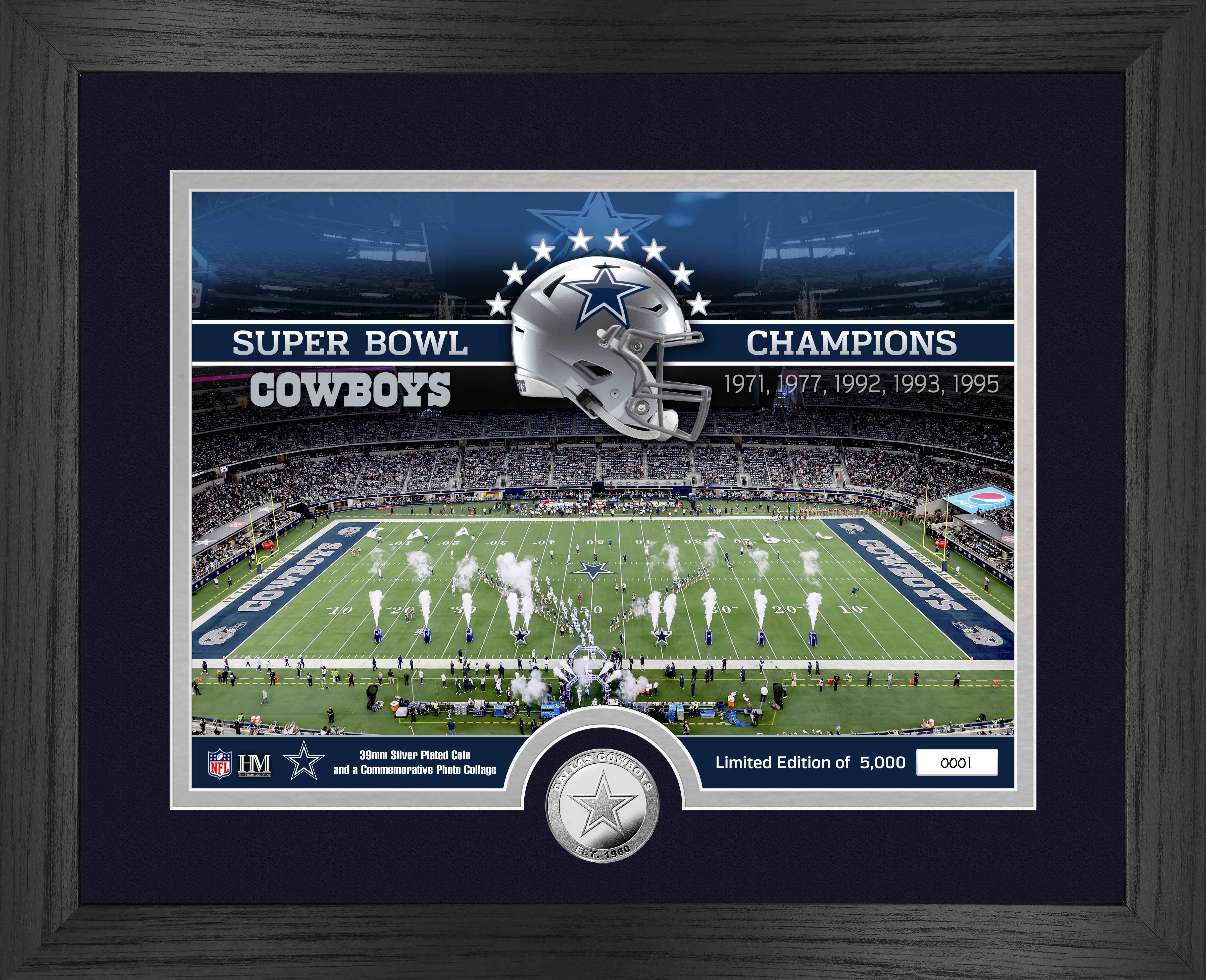 Dallas Cowboys Stadium Silver Coin Photo Mint