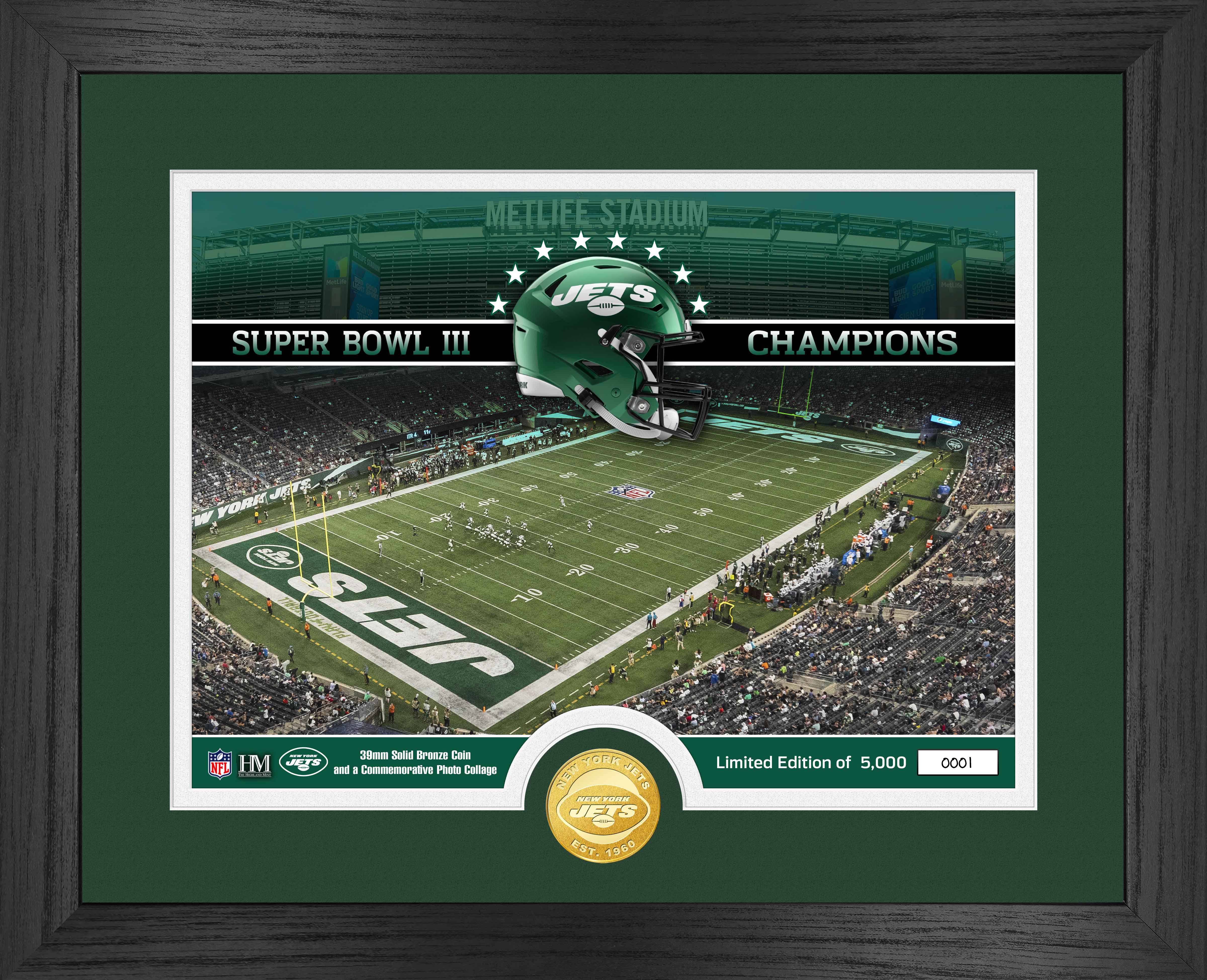 New York Jets Stadium Bronze Coin Photo Mint