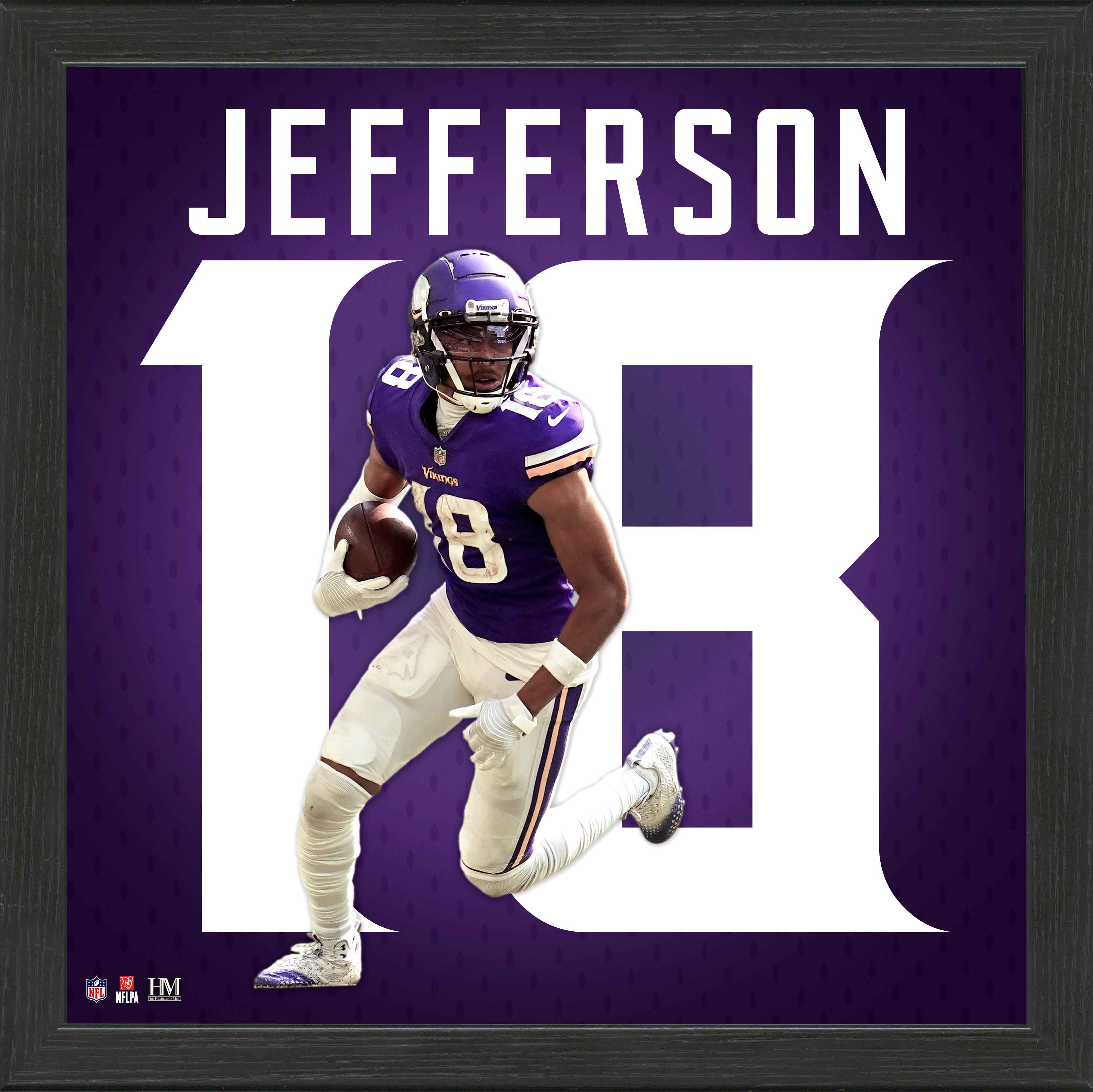 Justin Jefferson NFL Impact Jersey Frame