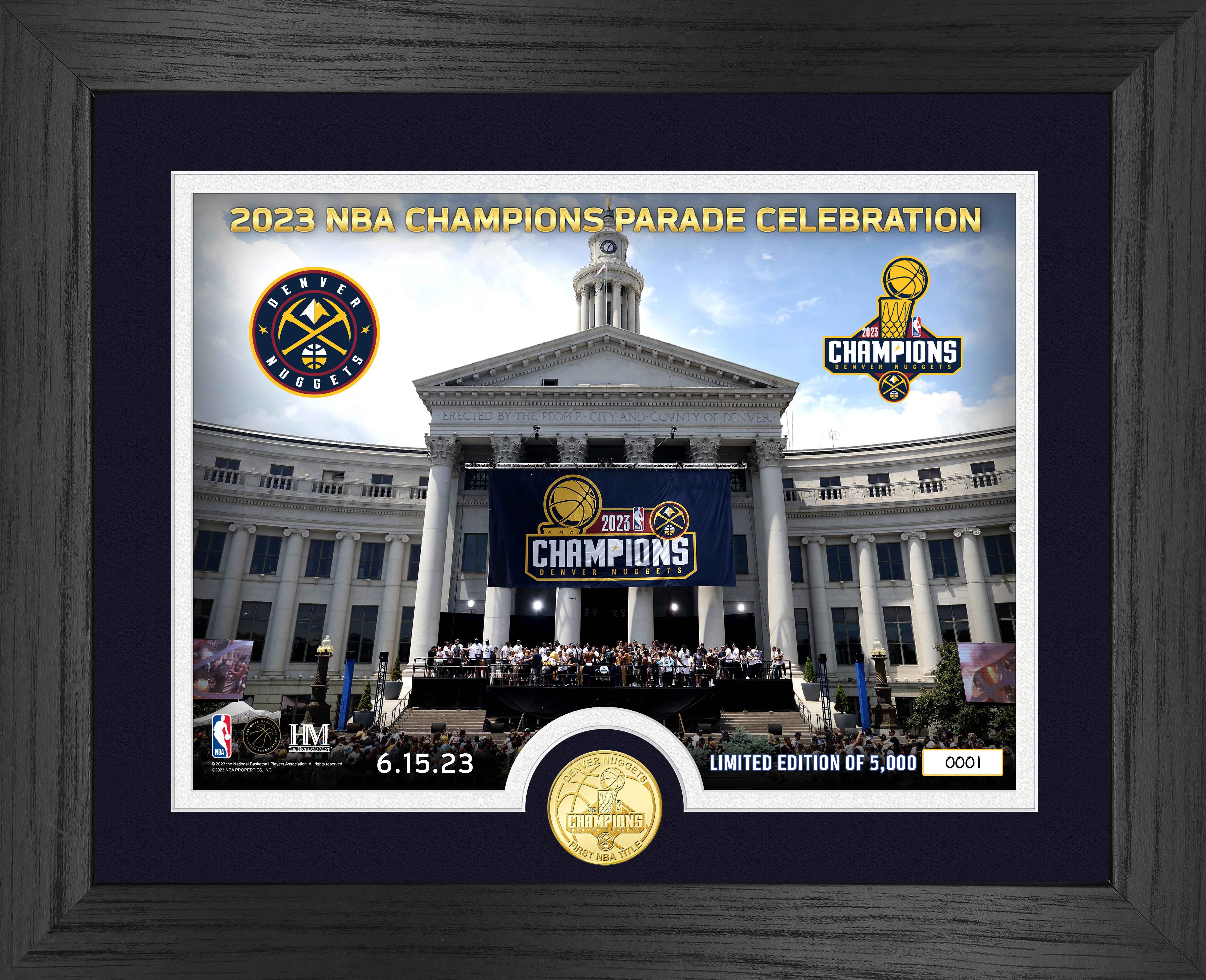 Denver Nuggets 2023 NBA Champions Parade Photo Mint