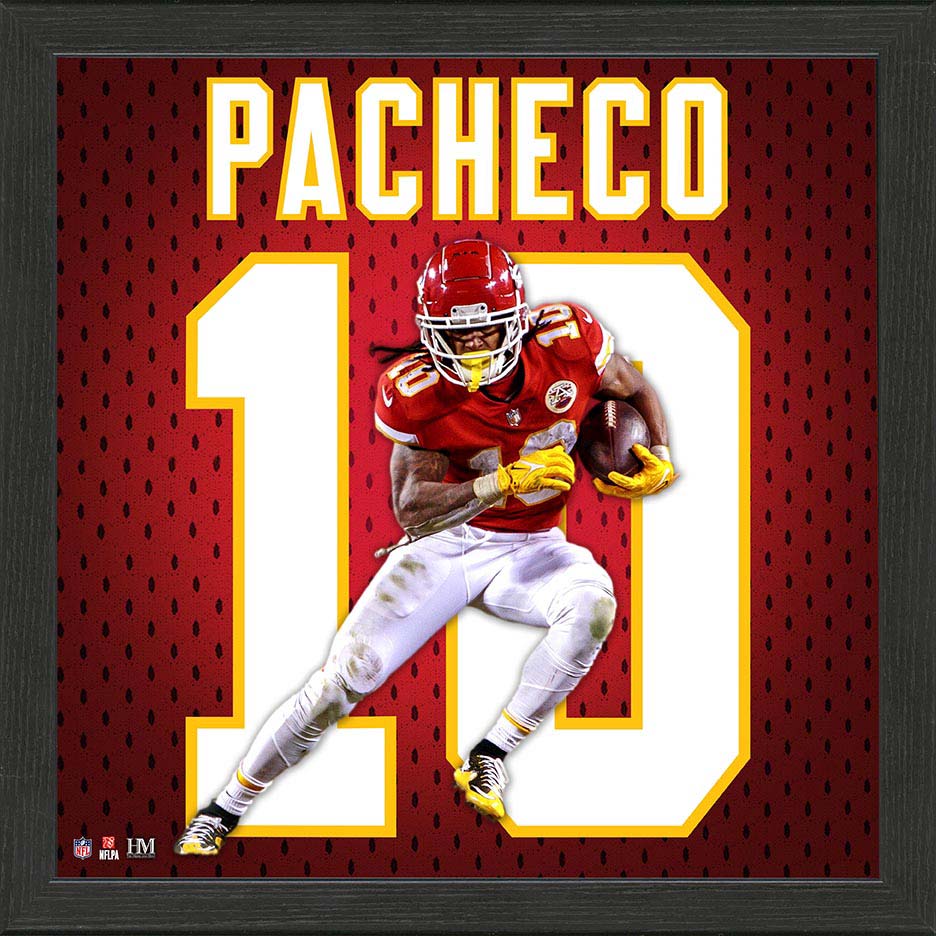 Isiah Pacheco NFL Impact Jersey Frame