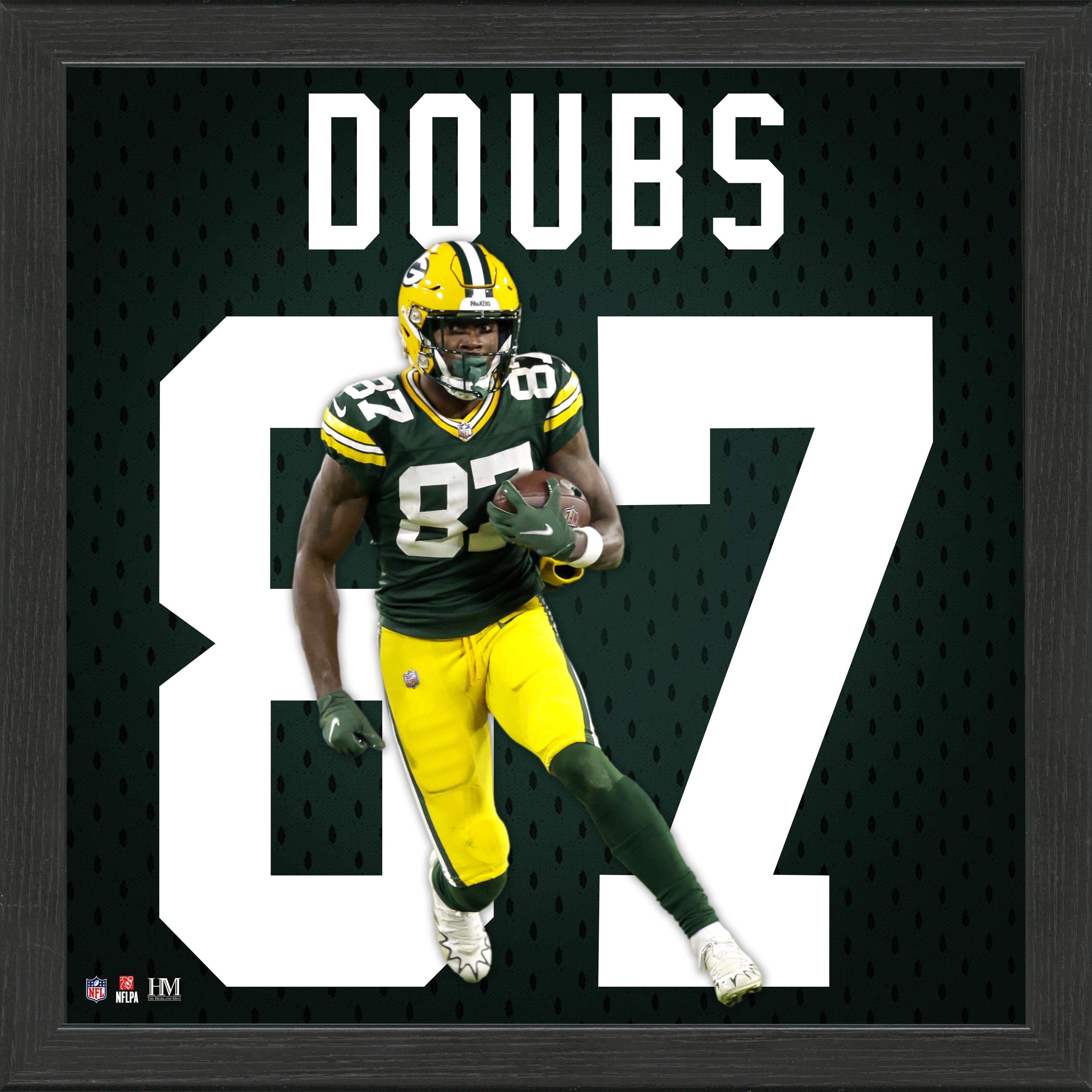 Romeo Doubs Green Bay Packers IMPACT Jersey Frame