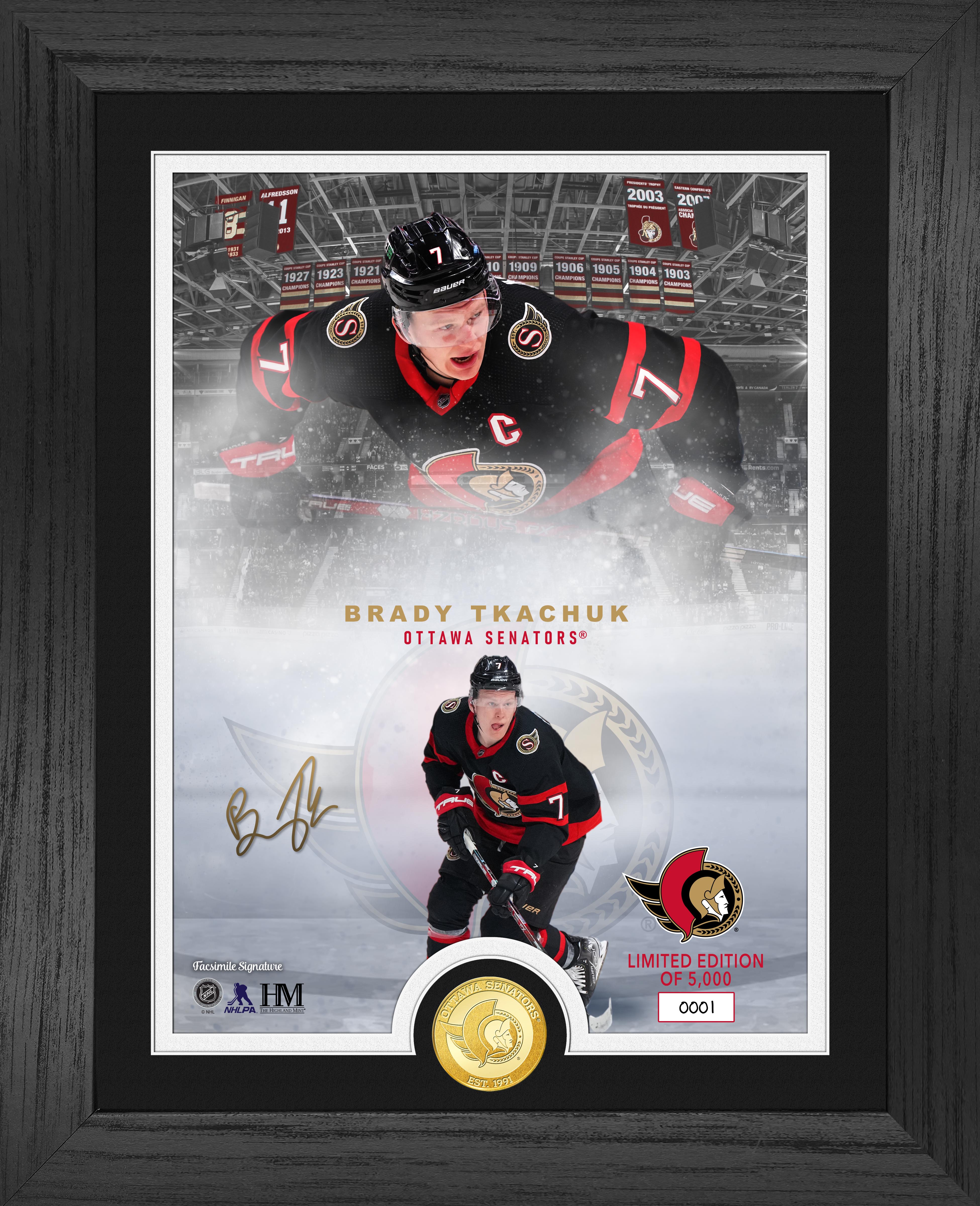 Brady Tkachuk Legends Bronze Coin Photo Mint