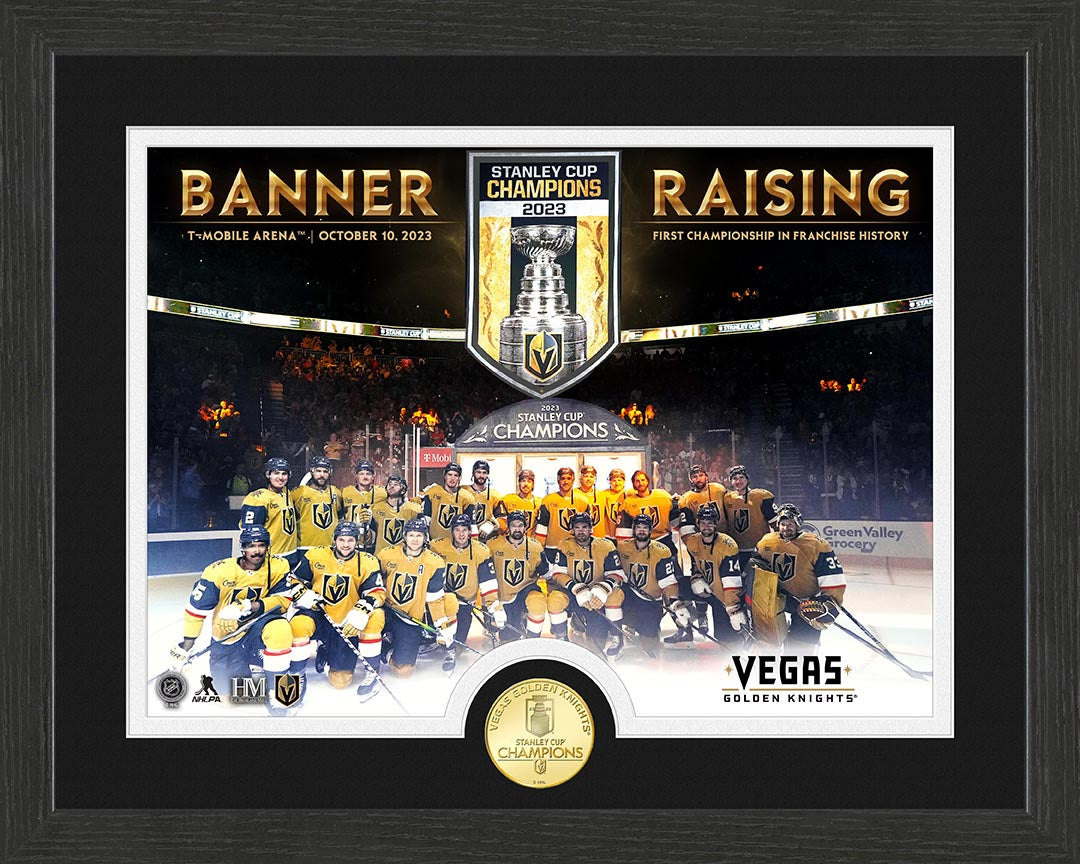 Vegas Golden Knights 2023 Stanley Cup Champions Banner Raising Bronze Coin Photo Mint