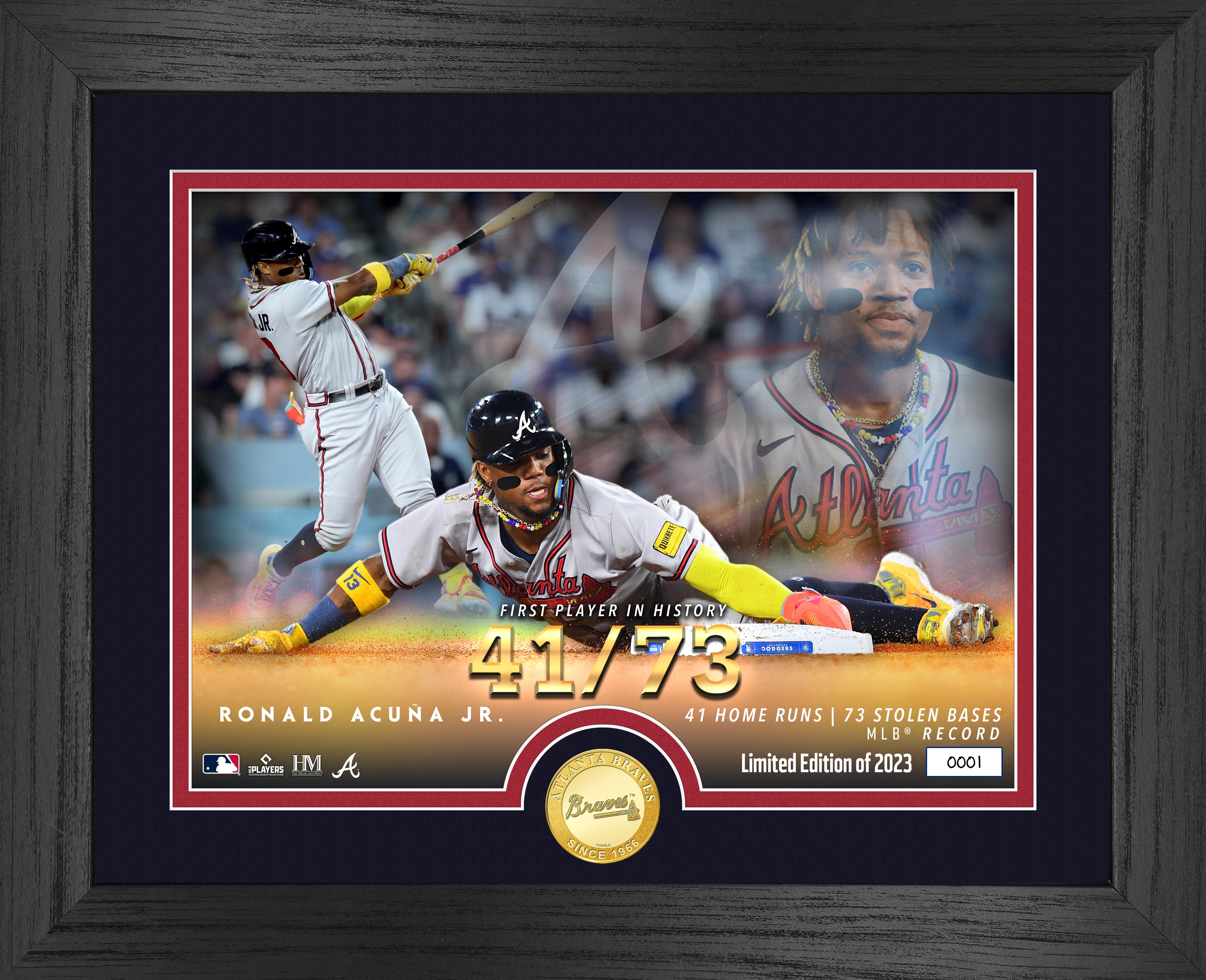 Ronald Acuna Jr 41 Home Runs 73 Stolen Bases Bronze Mint Coin