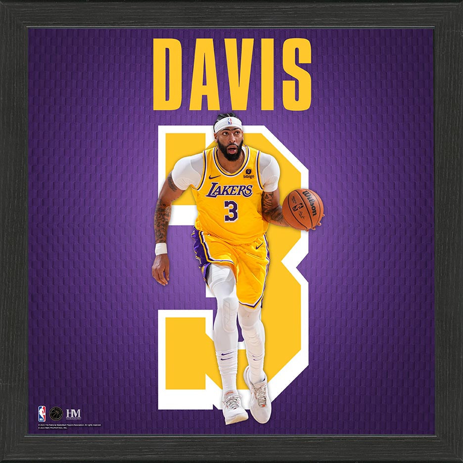 Anthony Davis Los Angeles Lakers IMPACT Jersey Frame