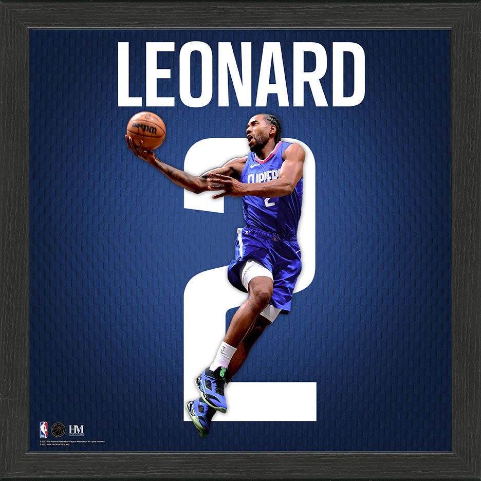 Kawhi Leonard Los Angeles Clippers IMPACT Jersey Frame