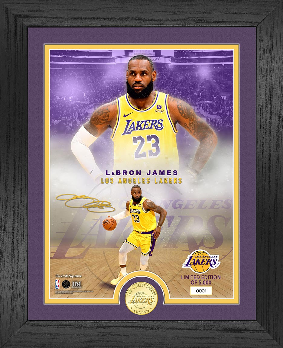 LeBron James Los Angeles Lakers Legends Bronze Coin Photo Mint