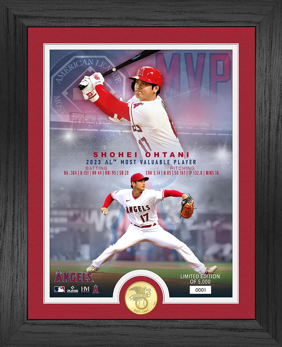 Shohei Ohtani 2023 AL MVP Award Bronze Coin Photo Mint