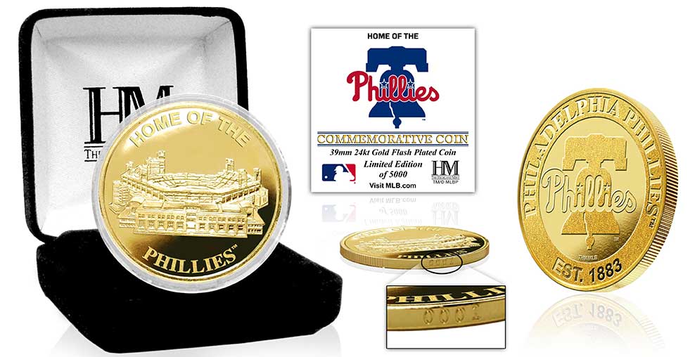 Philadelphia Phillies Stadium Gold Mint Coin