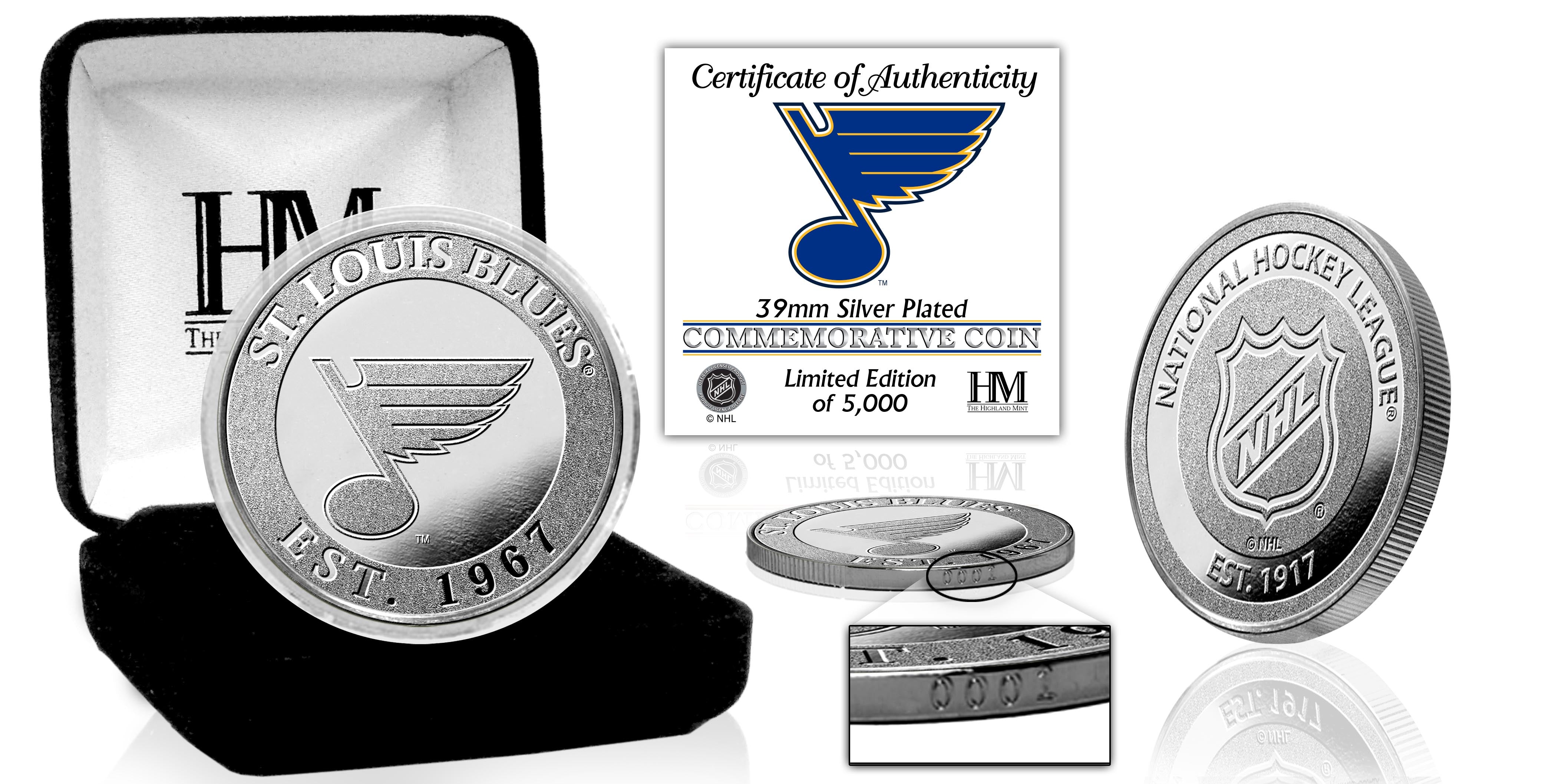 Highland Mint St. Louis Blues Silver Coin