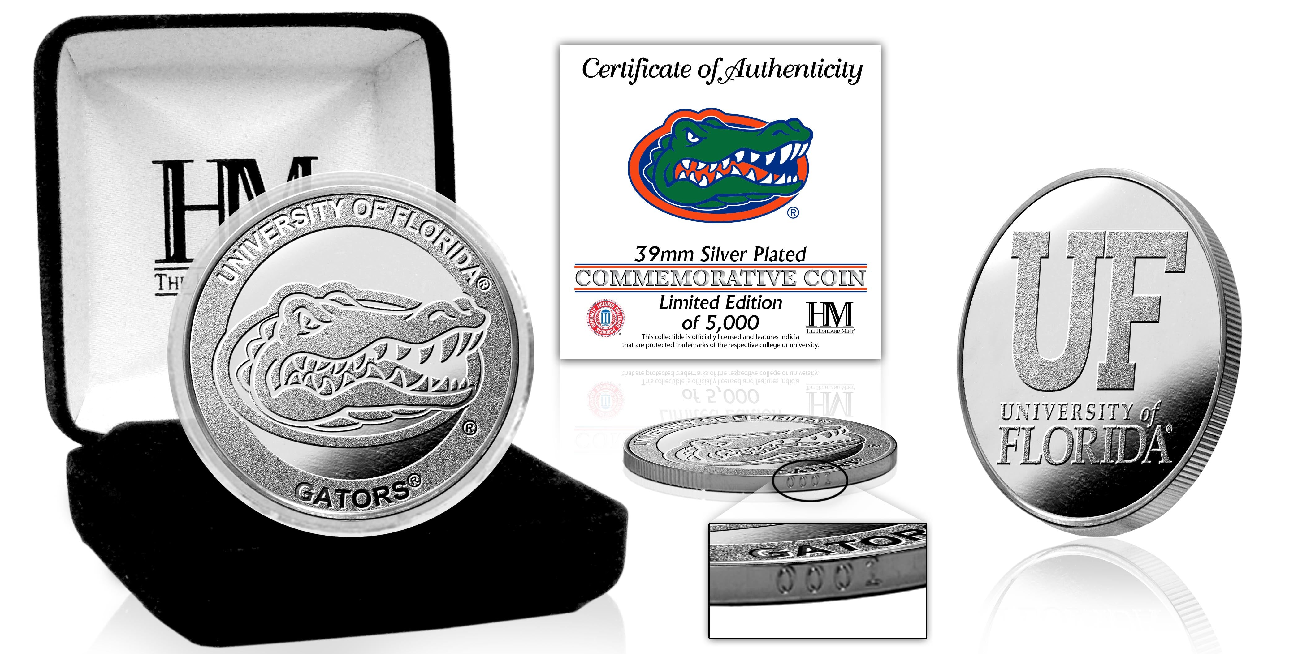 University of Florida Gators Silver Mint Coin