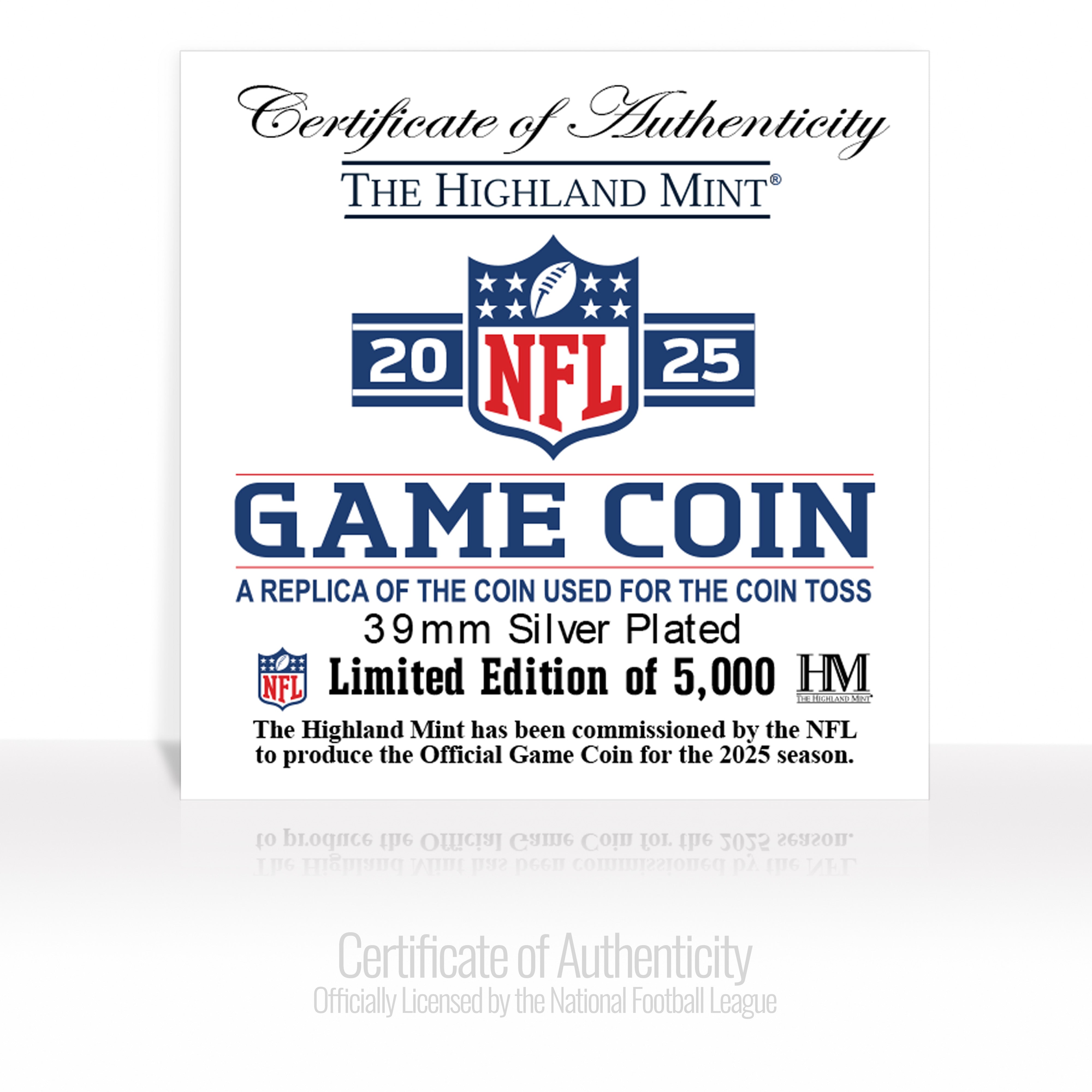 Arizona Cardinals NFL 2025 Coin Toss Silver Coin