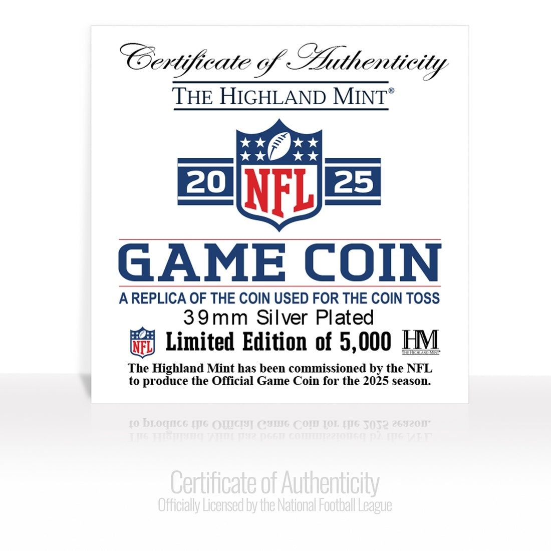 Atlanta Falcons NFL 2025 Coin Toss Silver Coin
