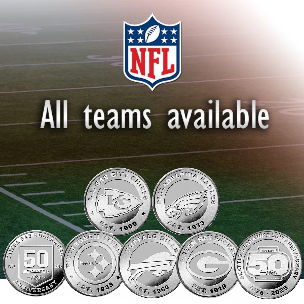 Nfl Coin Machine Football Memorabilia (NFL Collectibles) | The Highland Mint