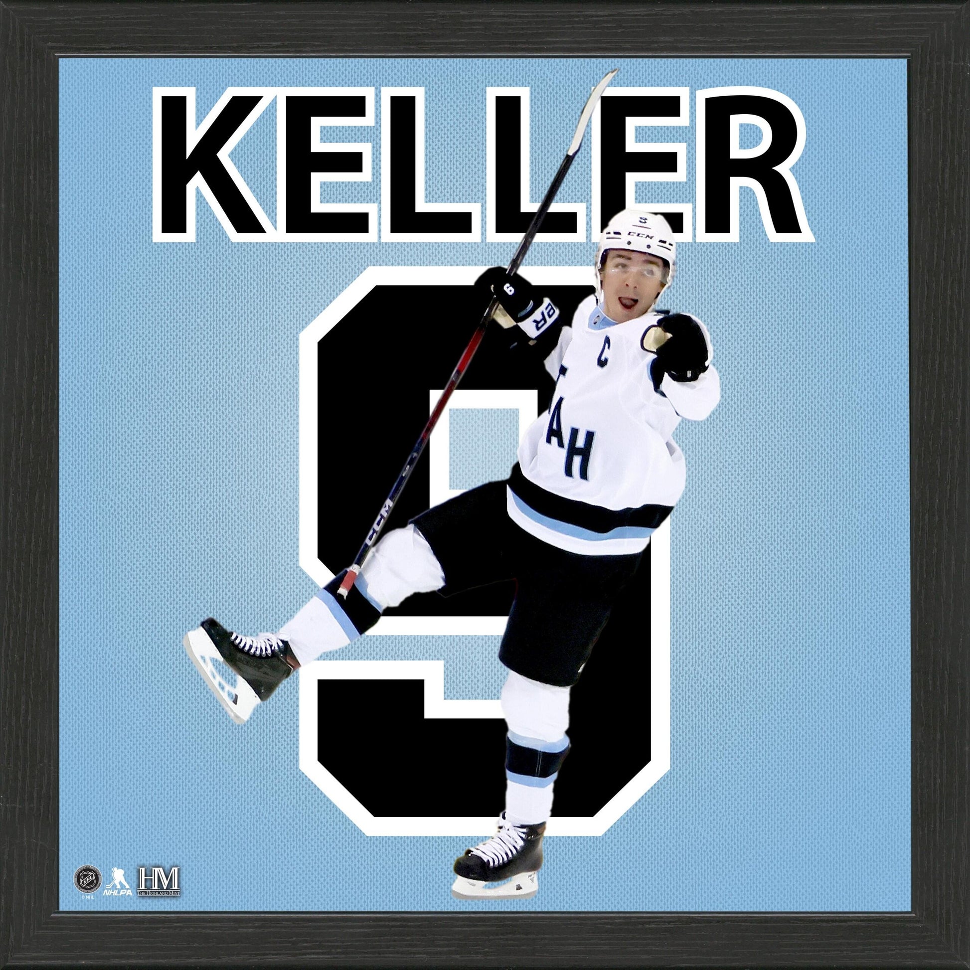Clayton Keller Utah Hockey Club Impact Jersey Frame - Framed