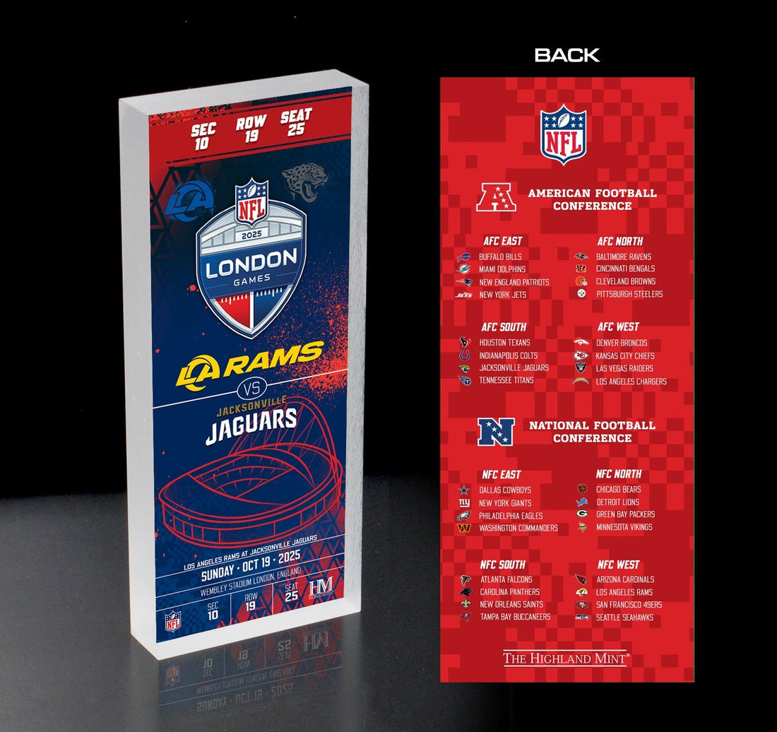 Los Angeles Rams vs. Jacksonville Jaguars 2025 London International Game Ticket BlocKart