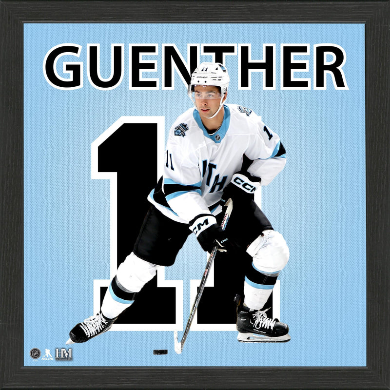 Dylan Guenther Utah Hockey Club Impact Jersey Frame - Framed