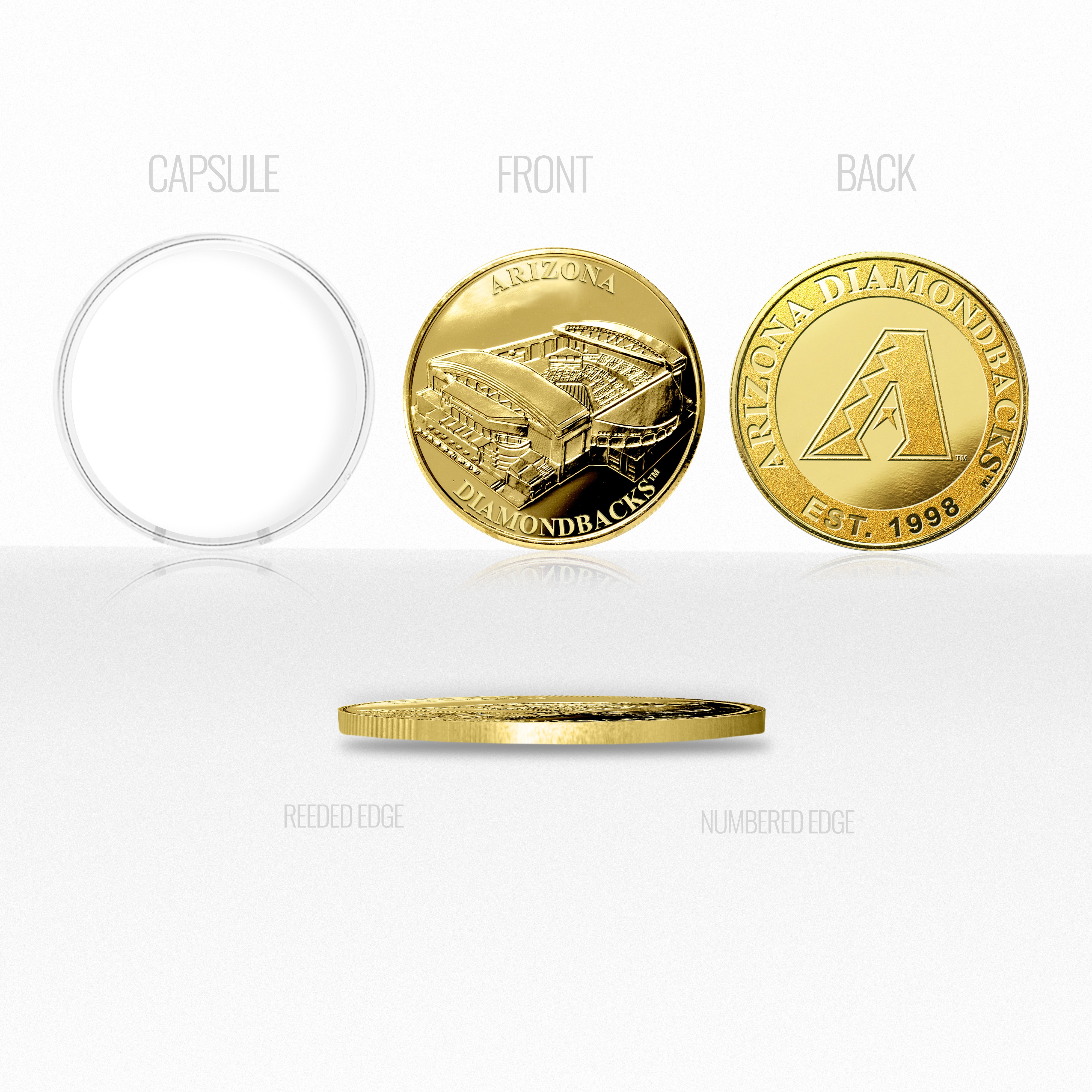 Arizona Diamondbacks Stadium Gold Mint Coin