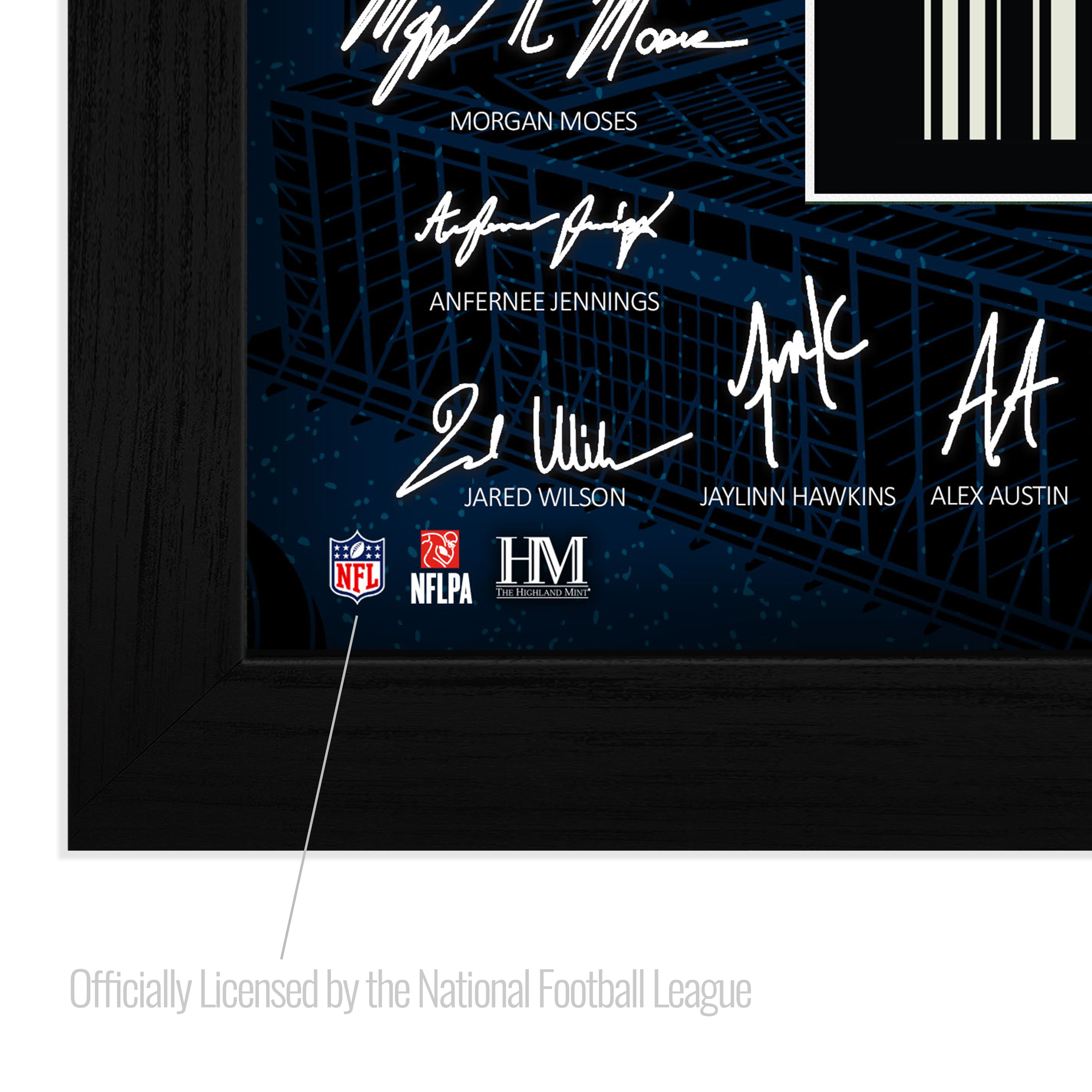 New England Patriots 2026 AFC Champions Super Bowl LX Signature Ticket Frame