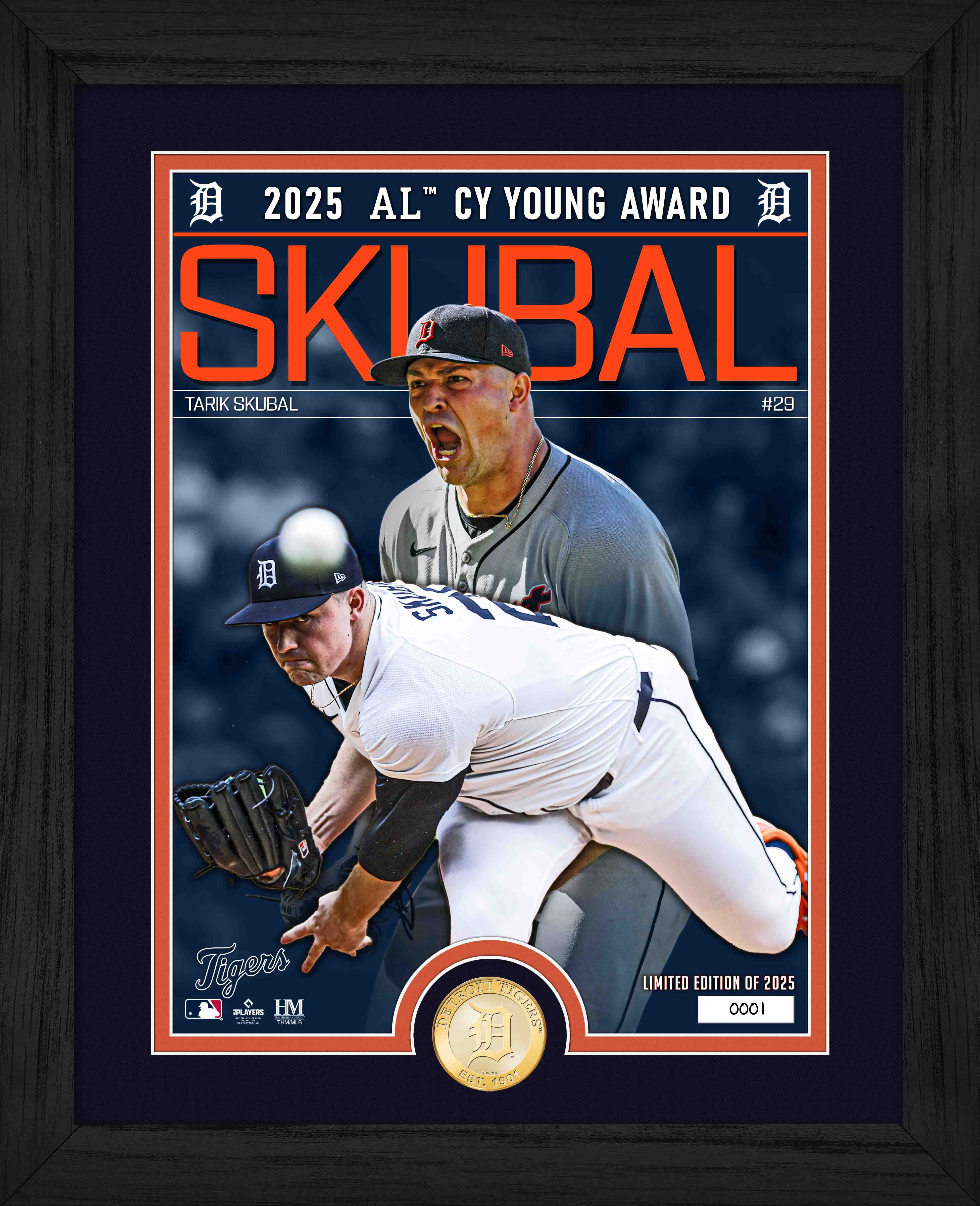 Tarik Skubal American League Cy Young Bronze Coin Photo Mint