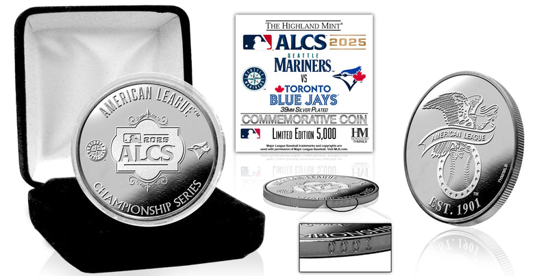 2025 American League Championship Series Silver Coin Jays - Mariners