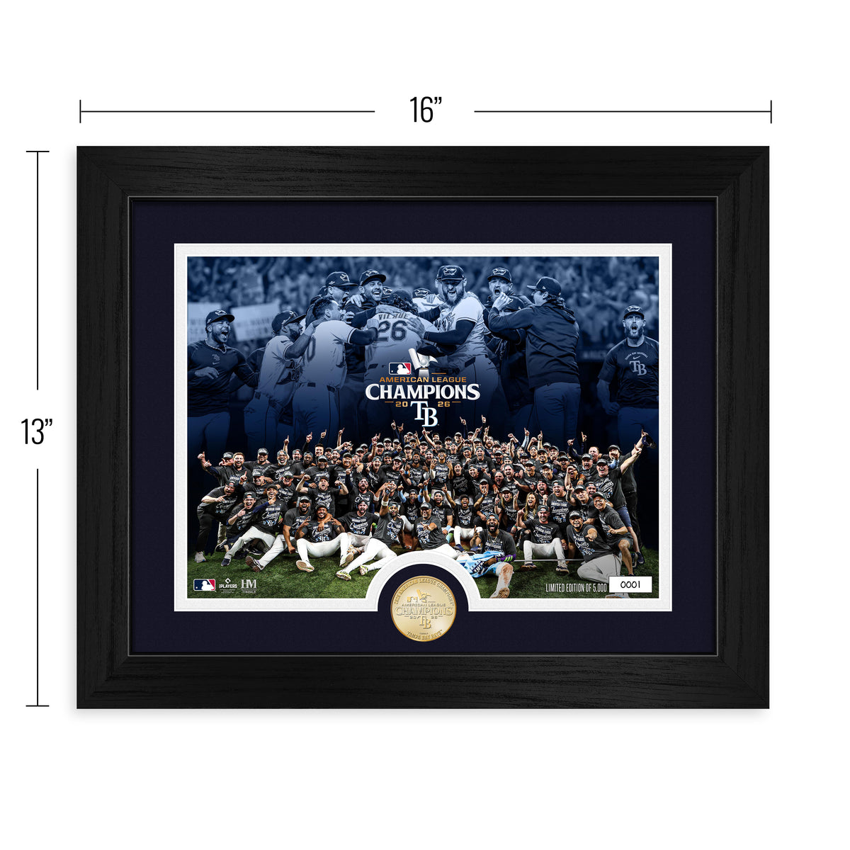Tampa Bay Rays 2026 AL Champions Celebration Bronze Coin Photo Mint