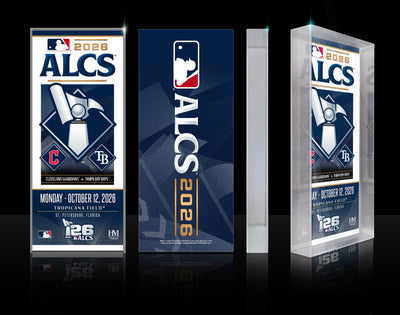 Cleveland Guardians vs Tampa Bay Rays 2026 ALCS Dueling Acrylic Ticket BlocKart