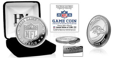 Baltimore Ravens 2026 Silver Plated Game Flip Coin