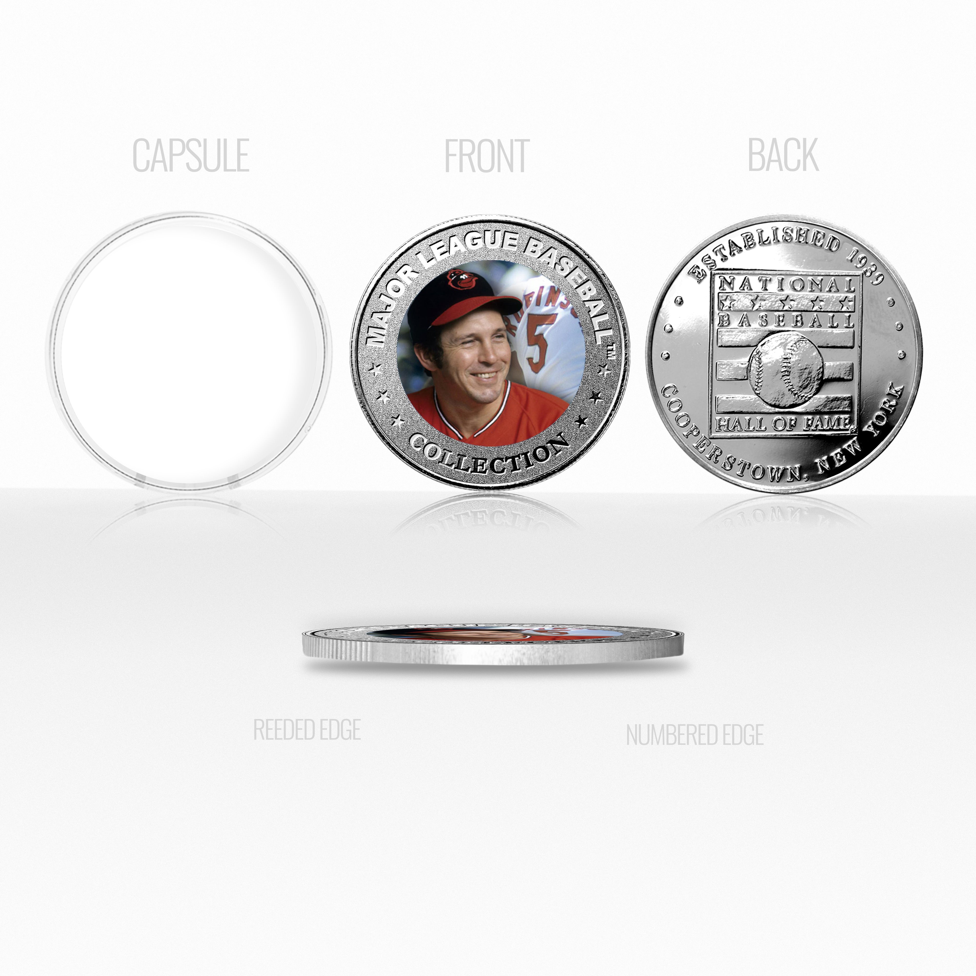 Brooks Robinson Baseball Hall of Fame Silver Color Coin