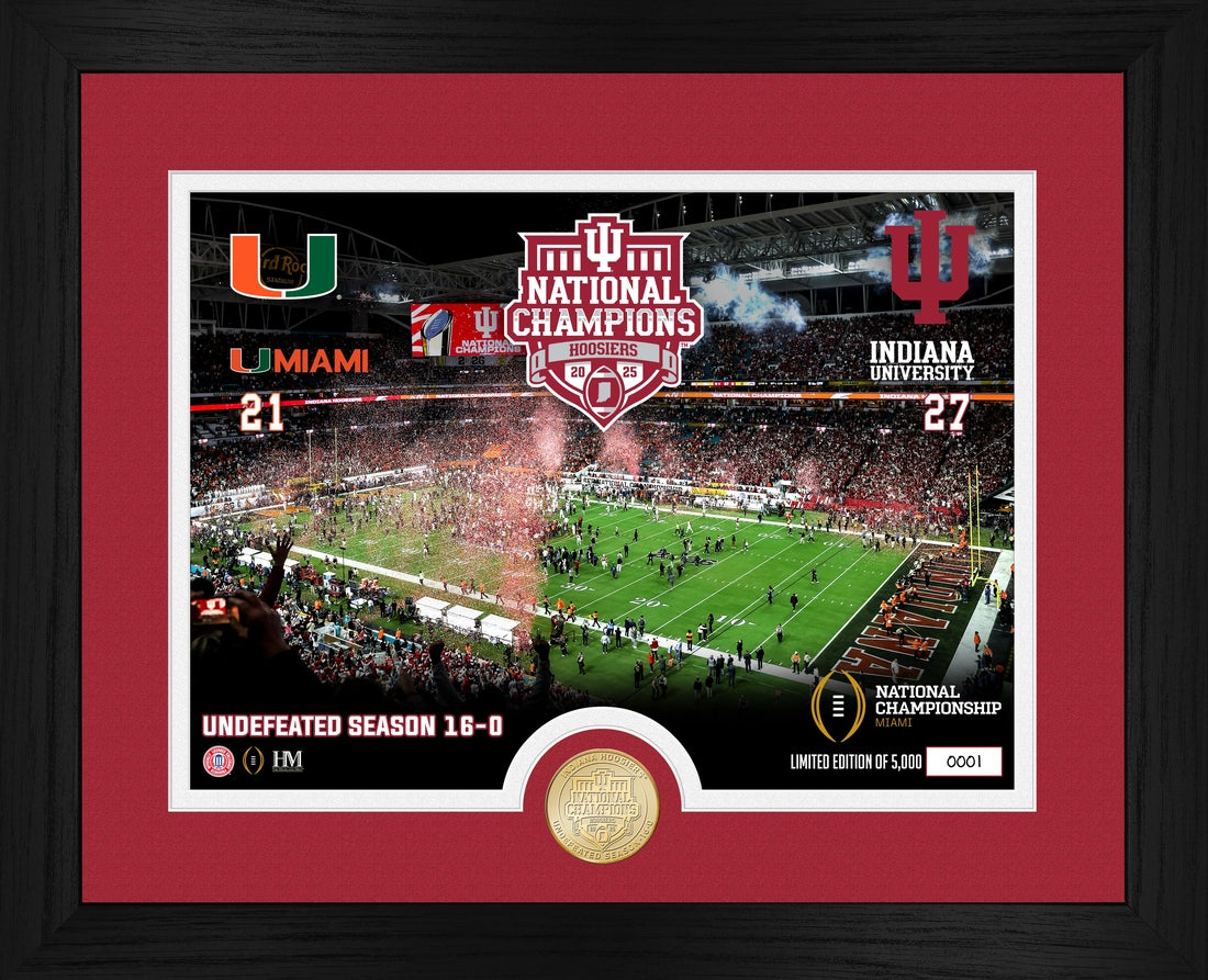Indiana University 2025-26 CFP National Champions Celebration Bronze Coin Photo Mint