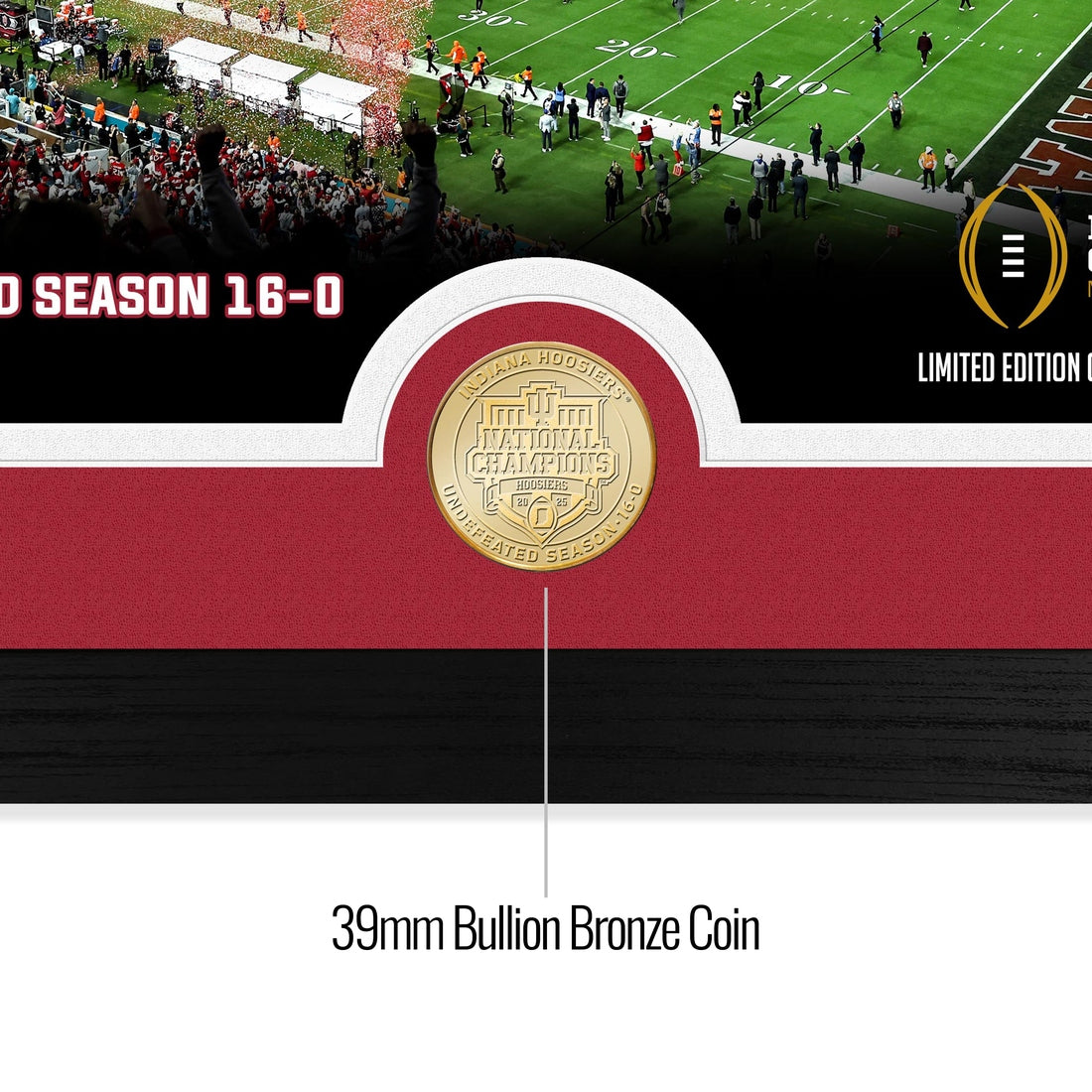 Indiana University 2025-26 CFP National Champions Celebration Bronze Coin Photo Mint
