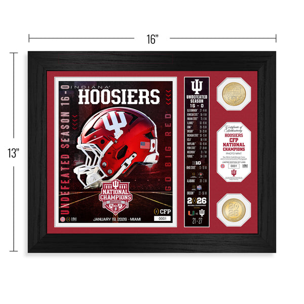 Indiana University 2025-26 CFP National Champions Team Force Bronze 2-Coin Photo Mint