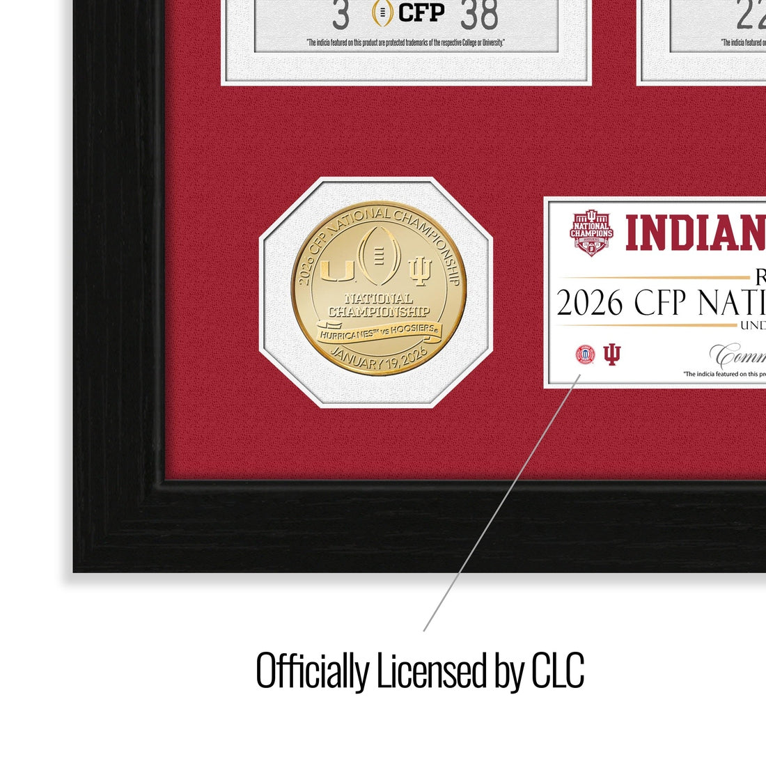 Indiana University 2025-26 CFP National Champions Road to the Championship Bronze Coin Photo Mint