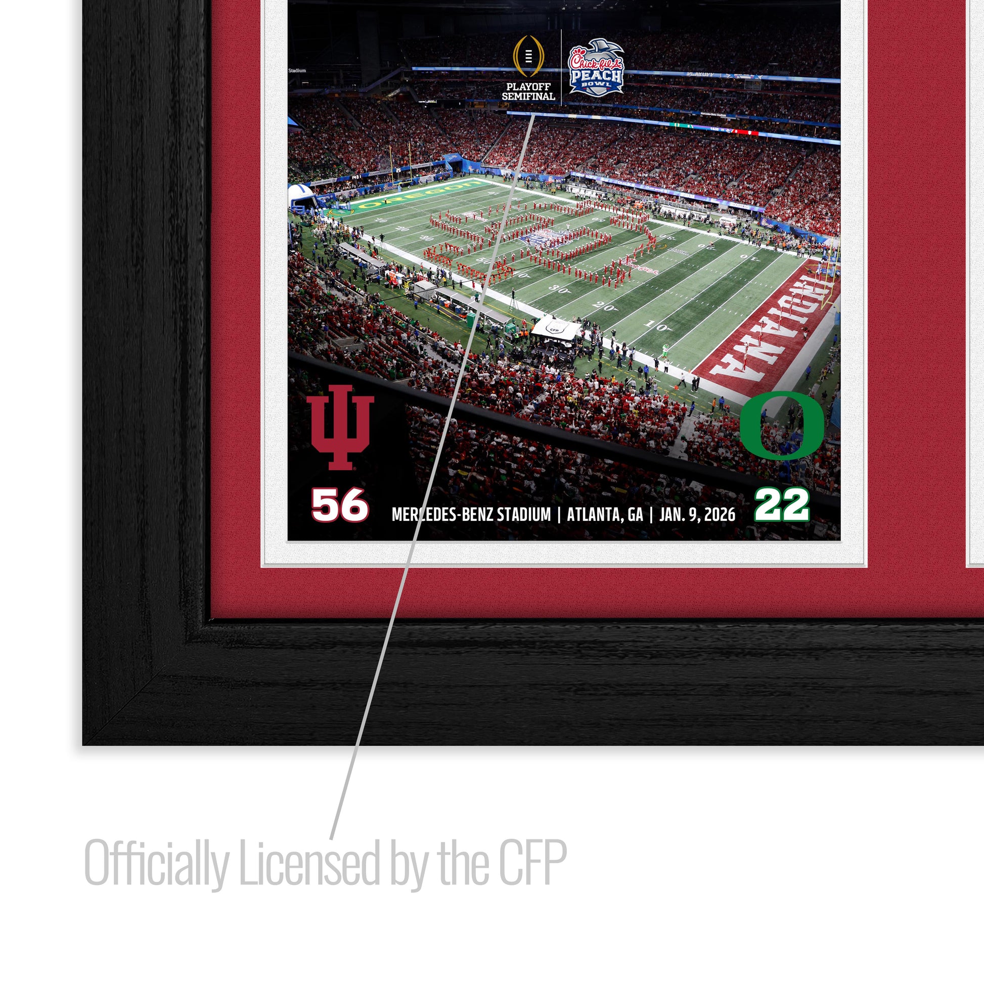 Indiana University 2025-26 CFP National Champions Memorable Moments - Sports Fan Accessories Framed Made in USA 2026